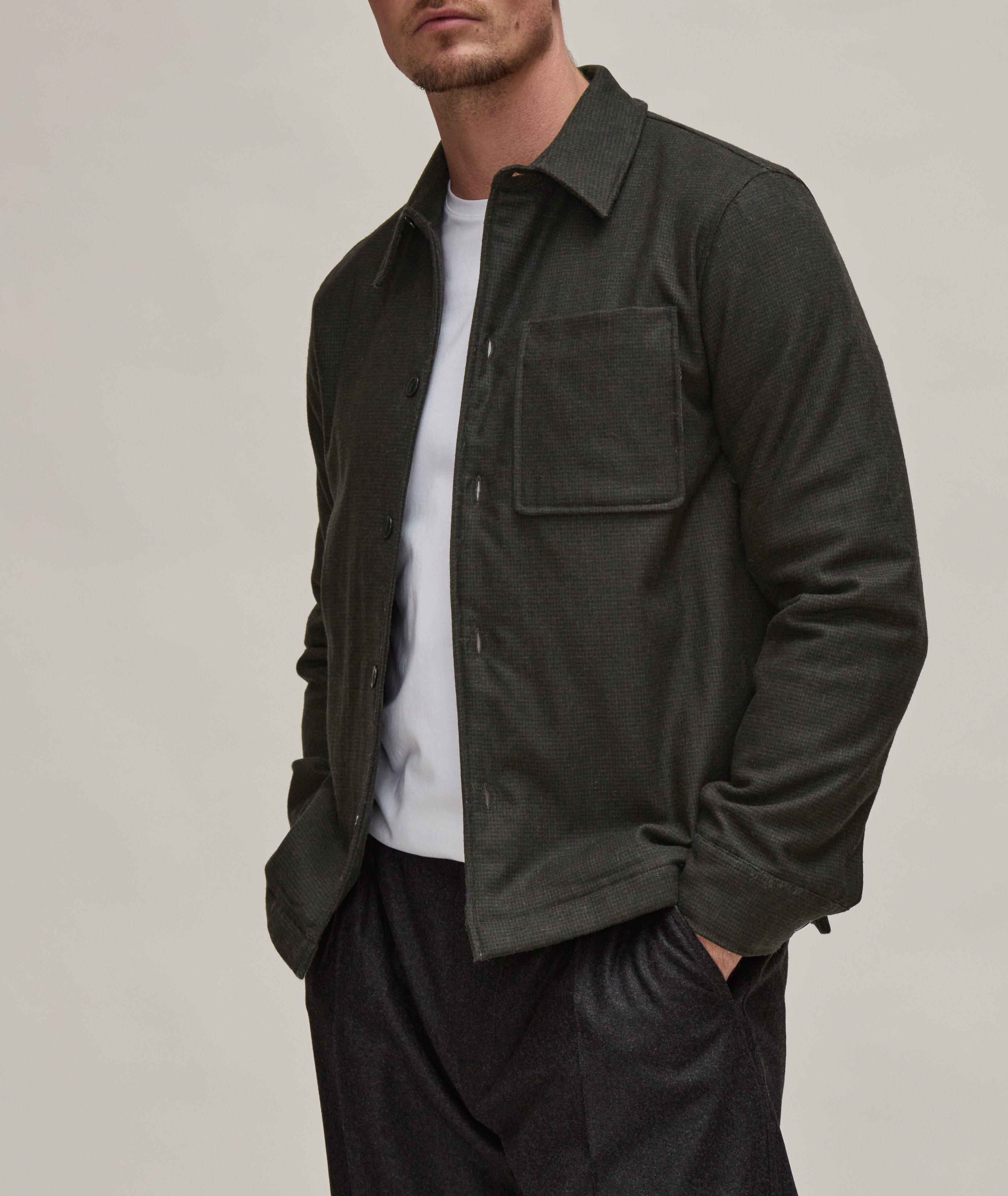 Lindon Micro Checked Lightly Padded Overshirt  image 1