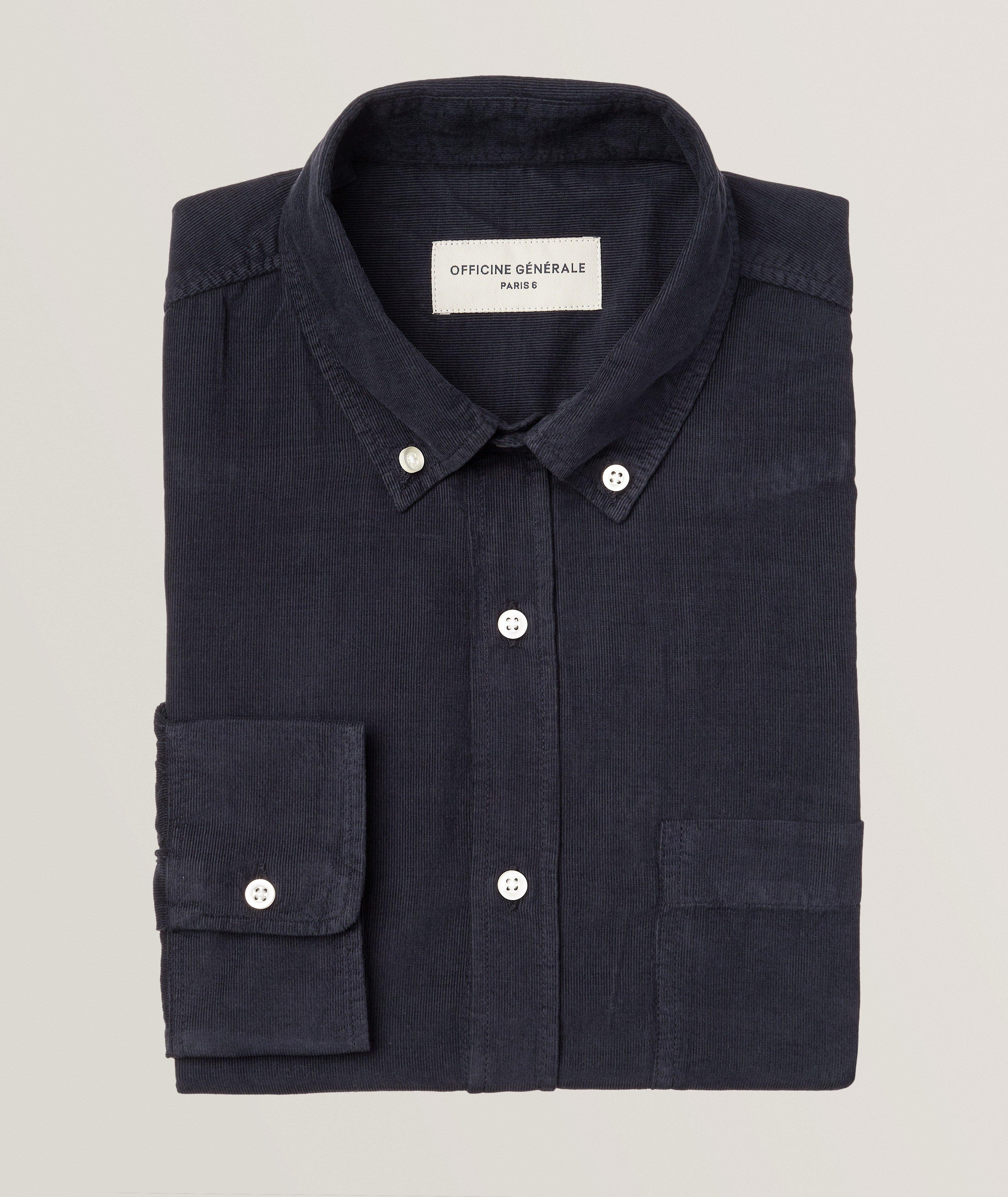 Corduroy Cotton Lyocell-Blend Sport Shirt image 0