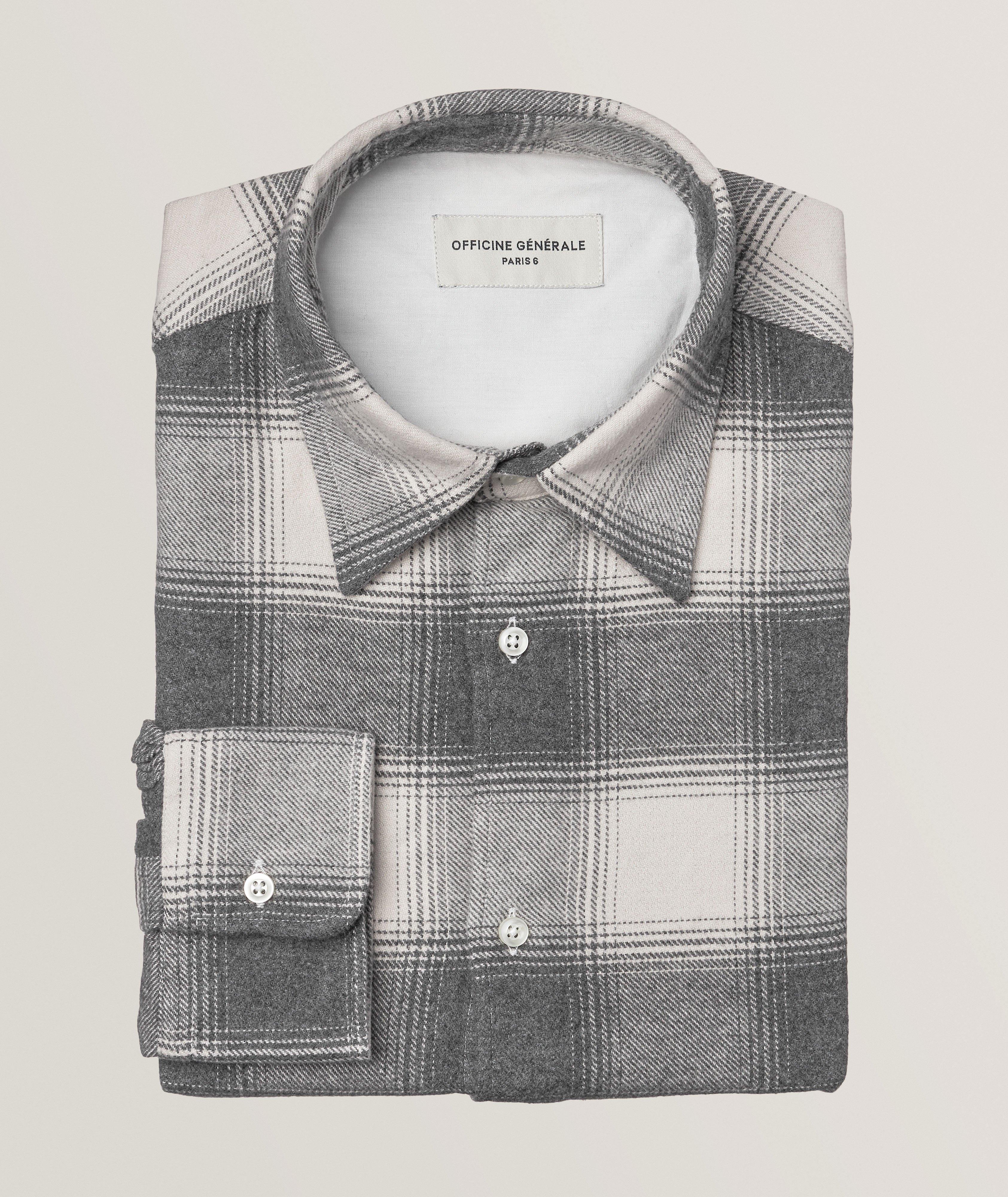 Giacomo Checkered Cotton Sport Shirt image 0