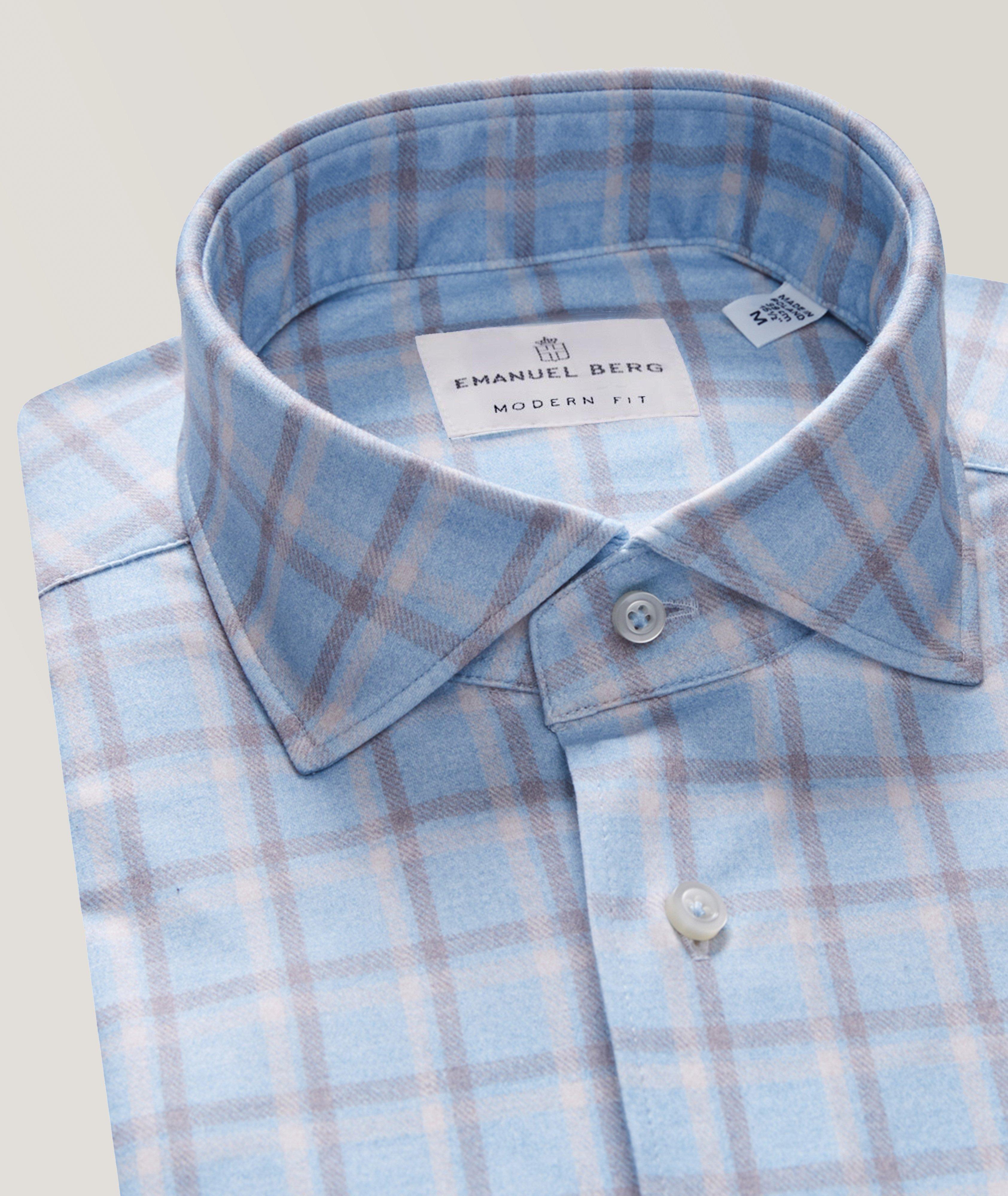 Checked Pattern Modern 4-Flex Stretch Knit Shirt image 4