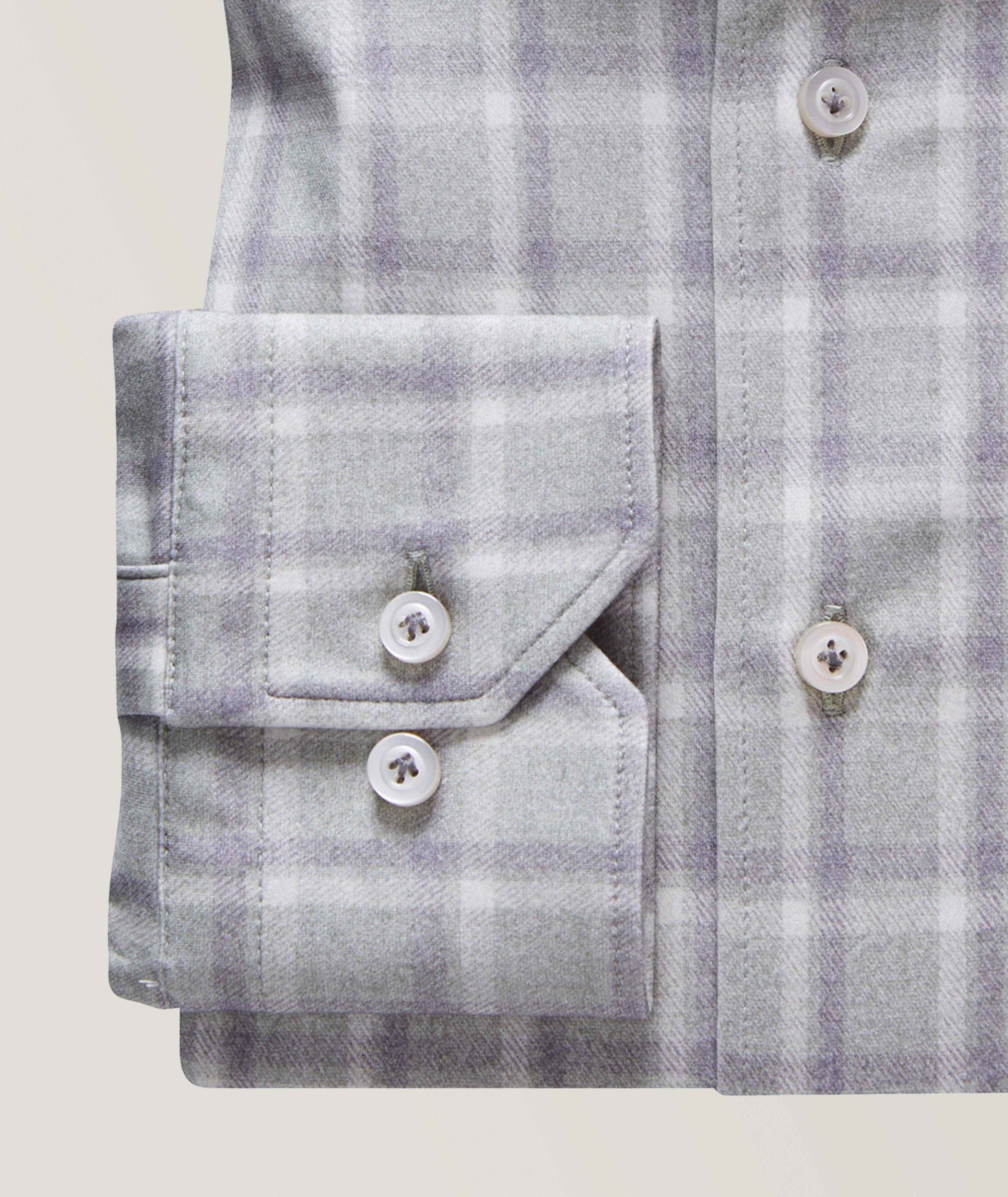 Checked Pattern Modern 4-Flex Stretch Knit Shirt image 3