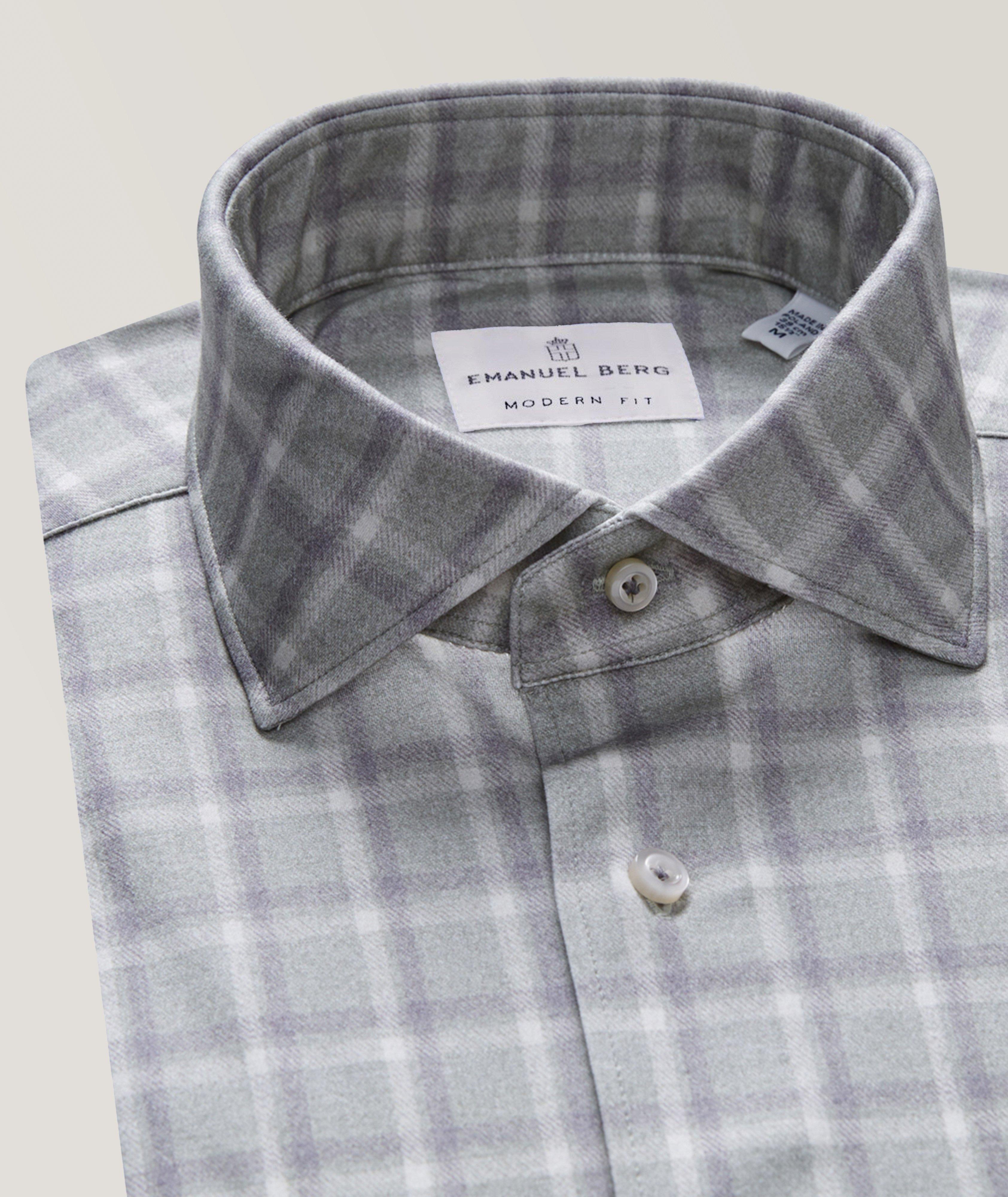Checked Pattern Modern 4-Flex Stretch Knit Shirt image 4