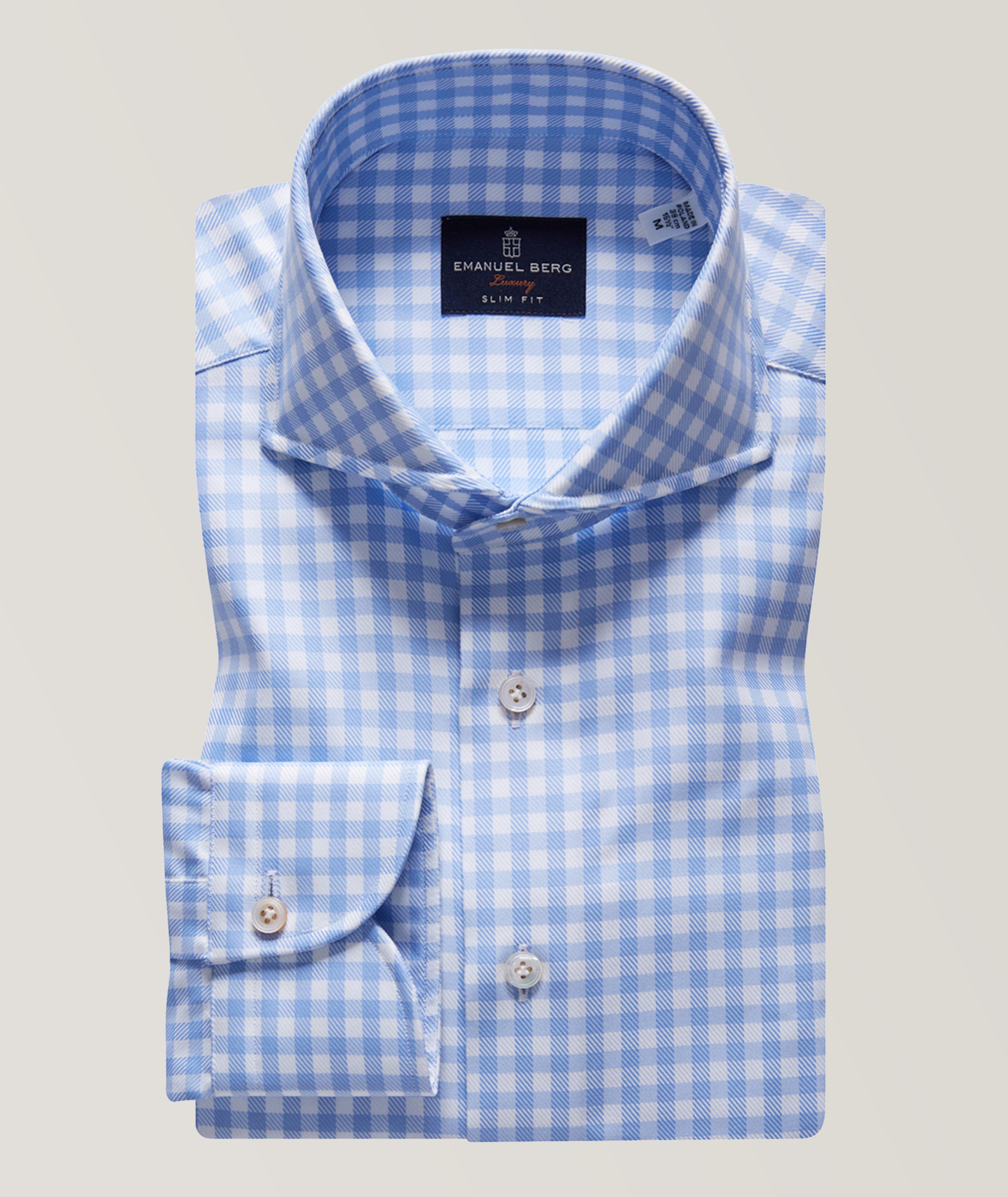 Luxury Premium Gingham Dress Shirt