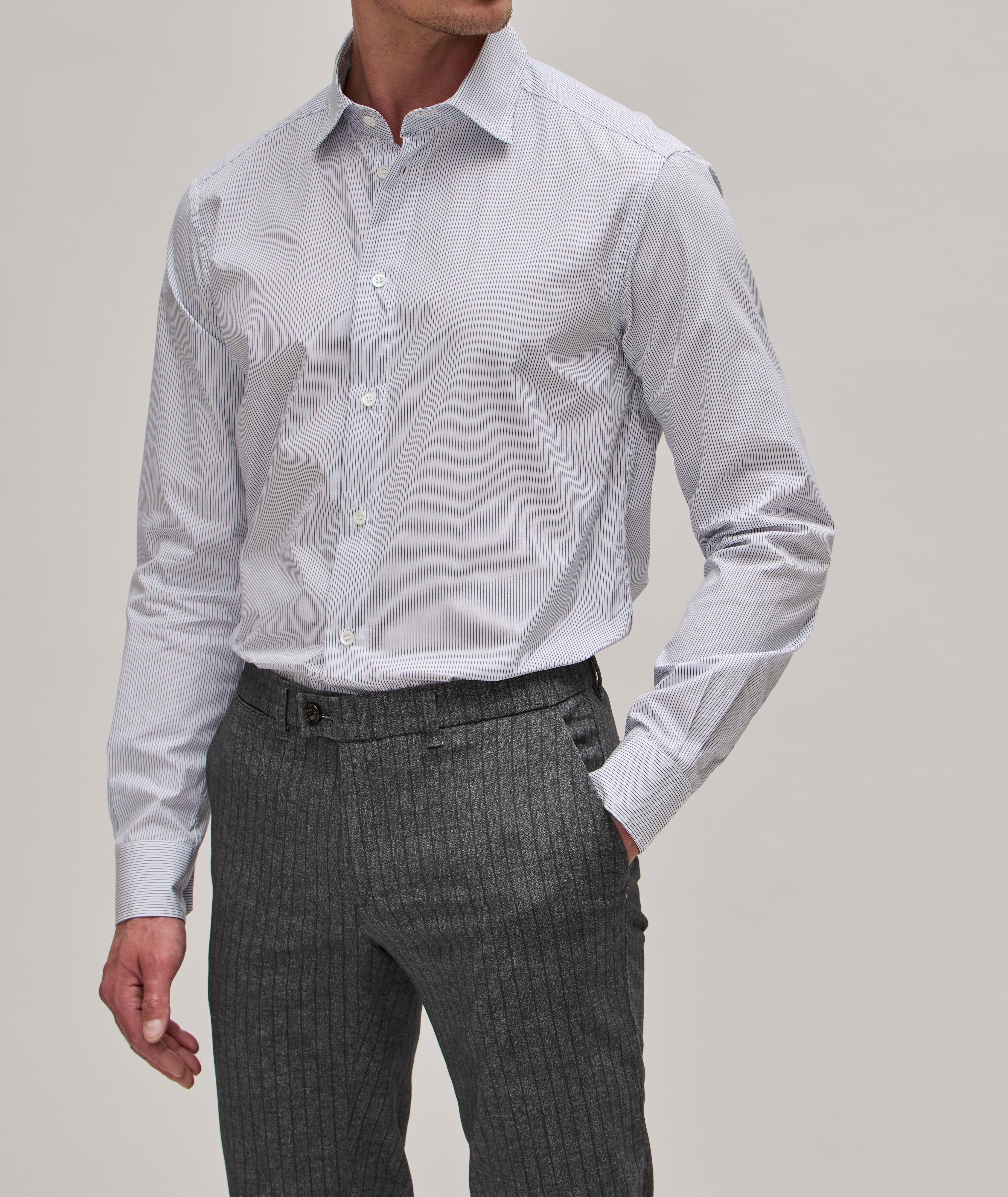 Striped Pattern Cotton Sport Shirt image 1