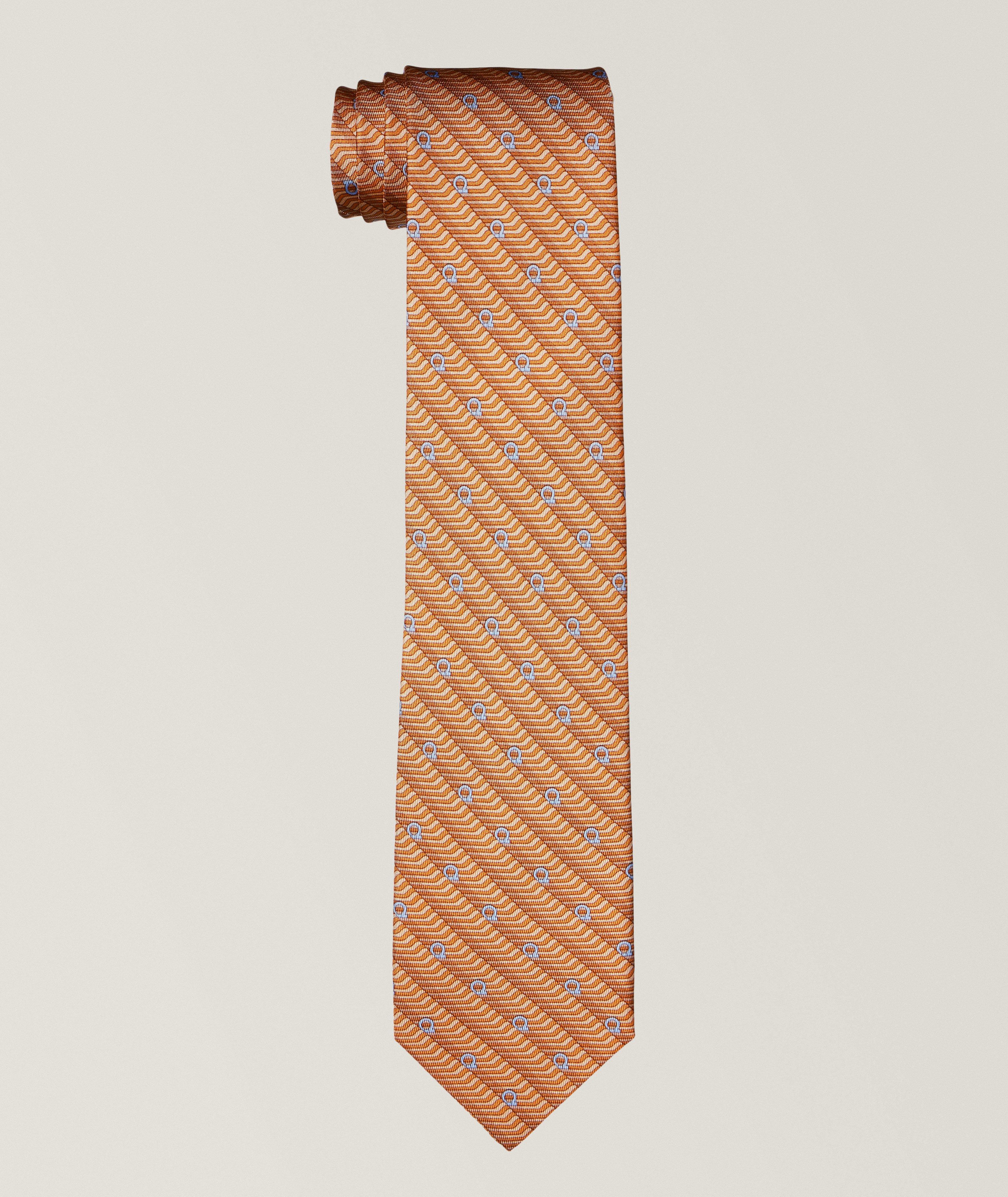 Geometric Neat Silk Tie  image 0