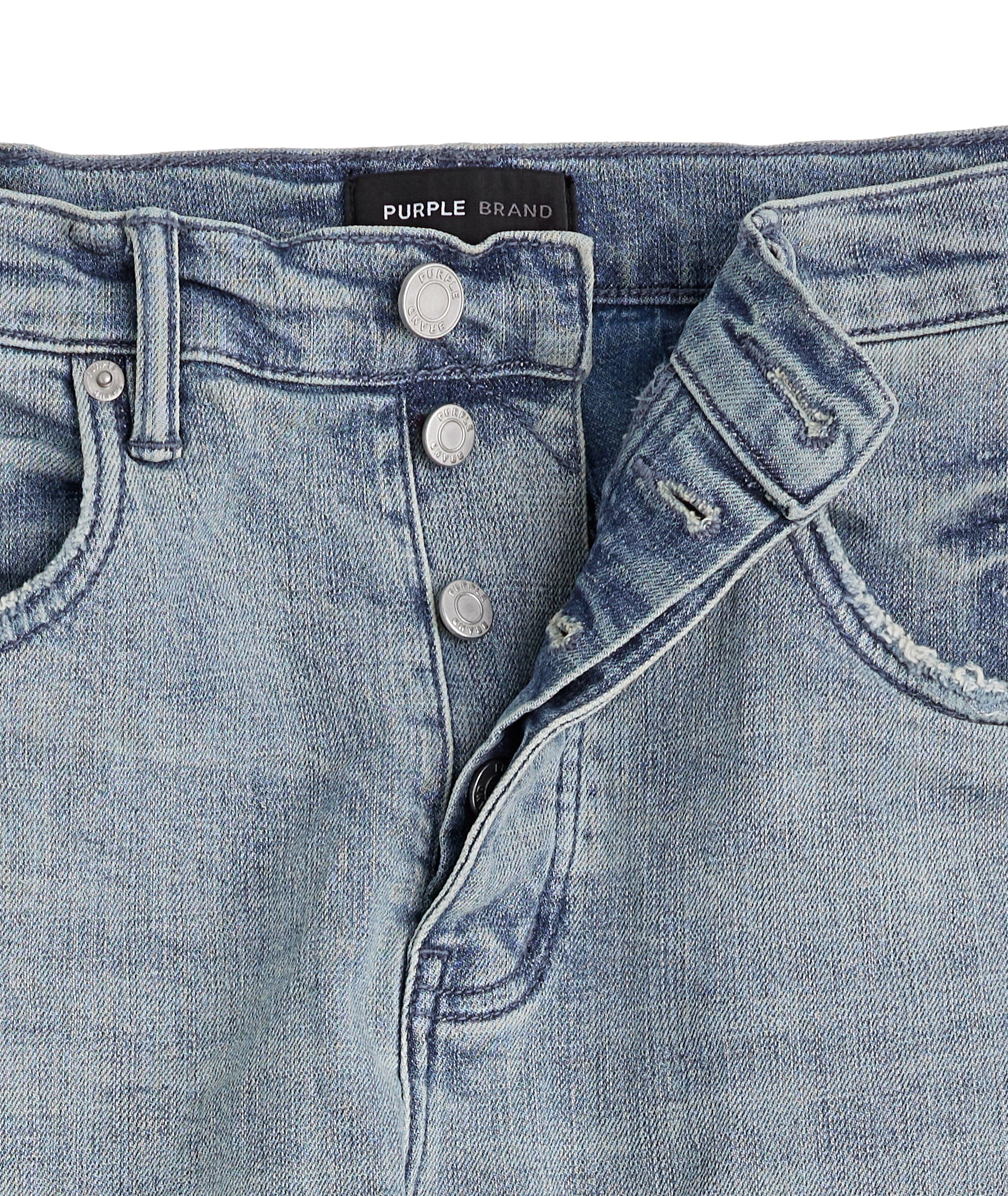 P005 Raised Design Vintage Worn-Look Jeans  image 1