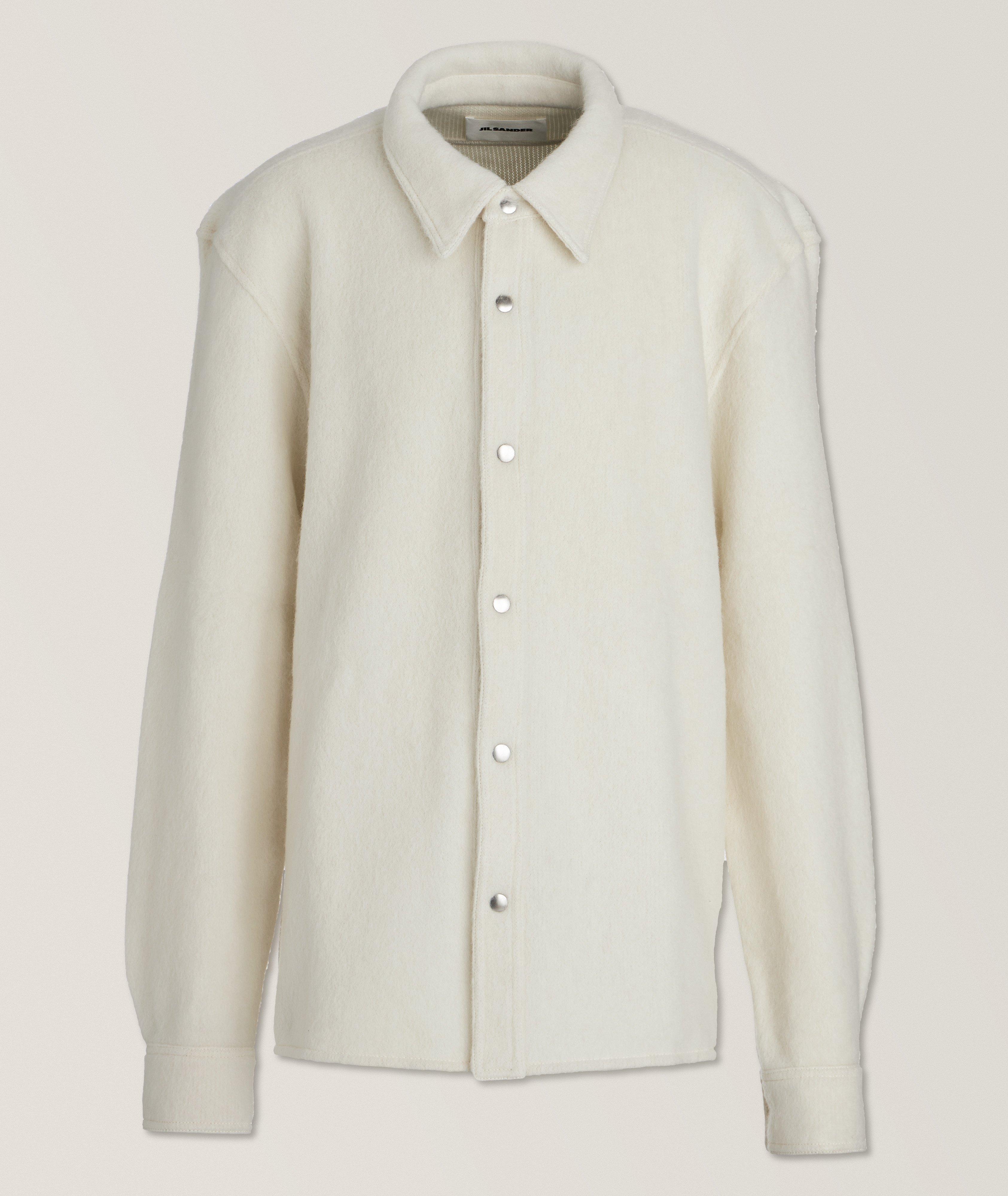 Textured Alpaca Wool- Mohair Overshirt image 0