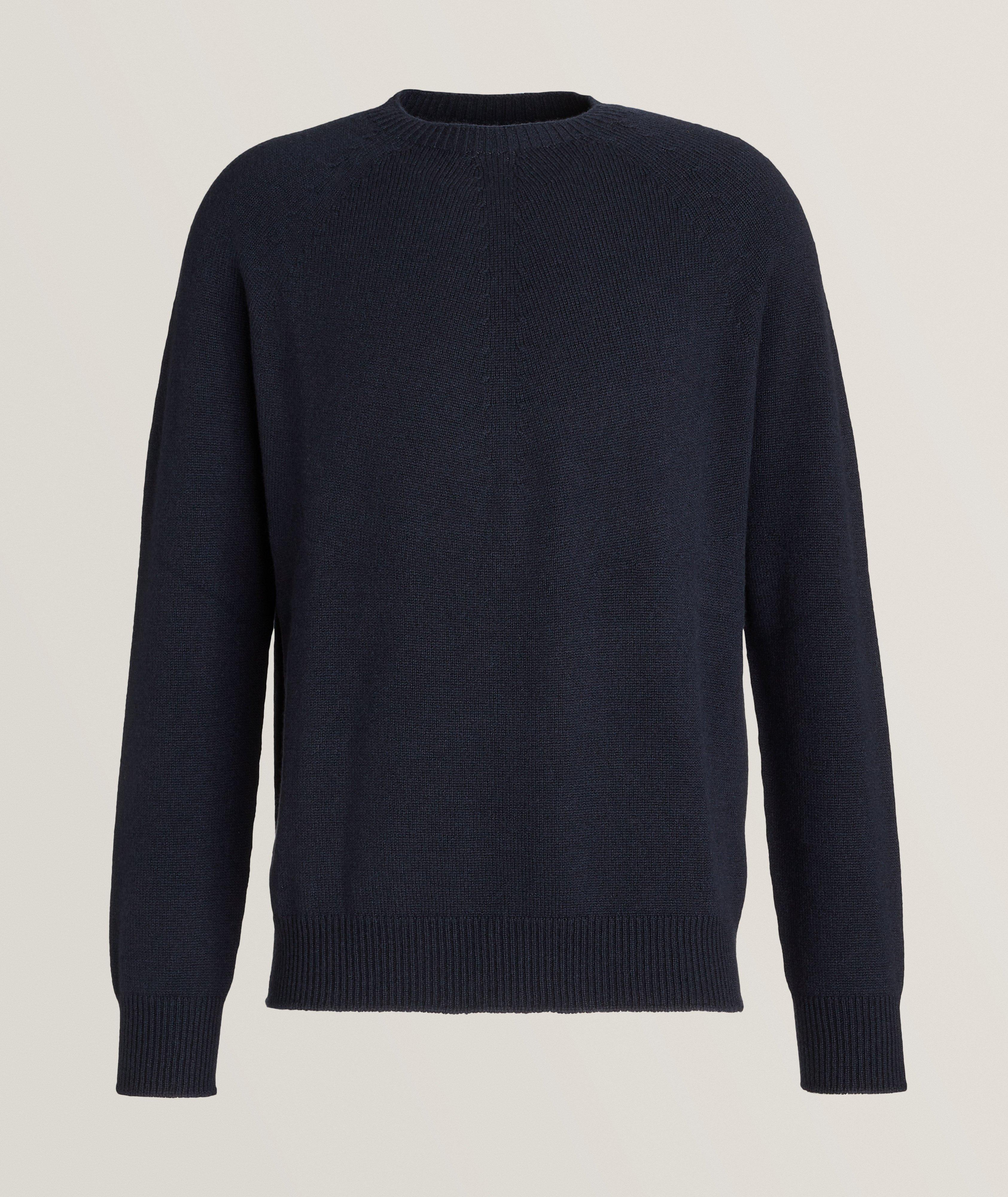 Jil Sander Cashmere Knitted Sweater In Blue , Men's Size 50