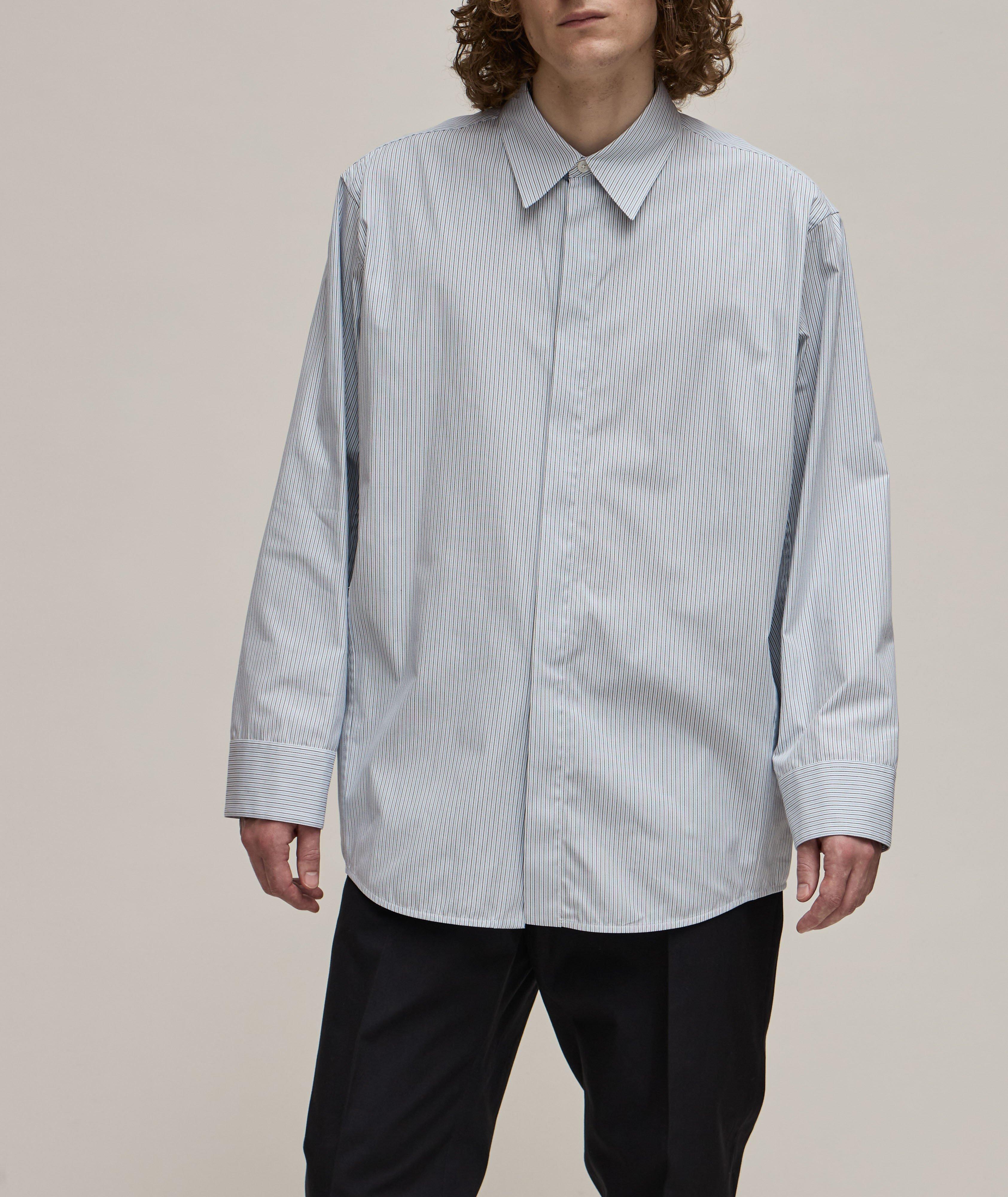Hairline Stripe Cotton Sport Shirt image 1