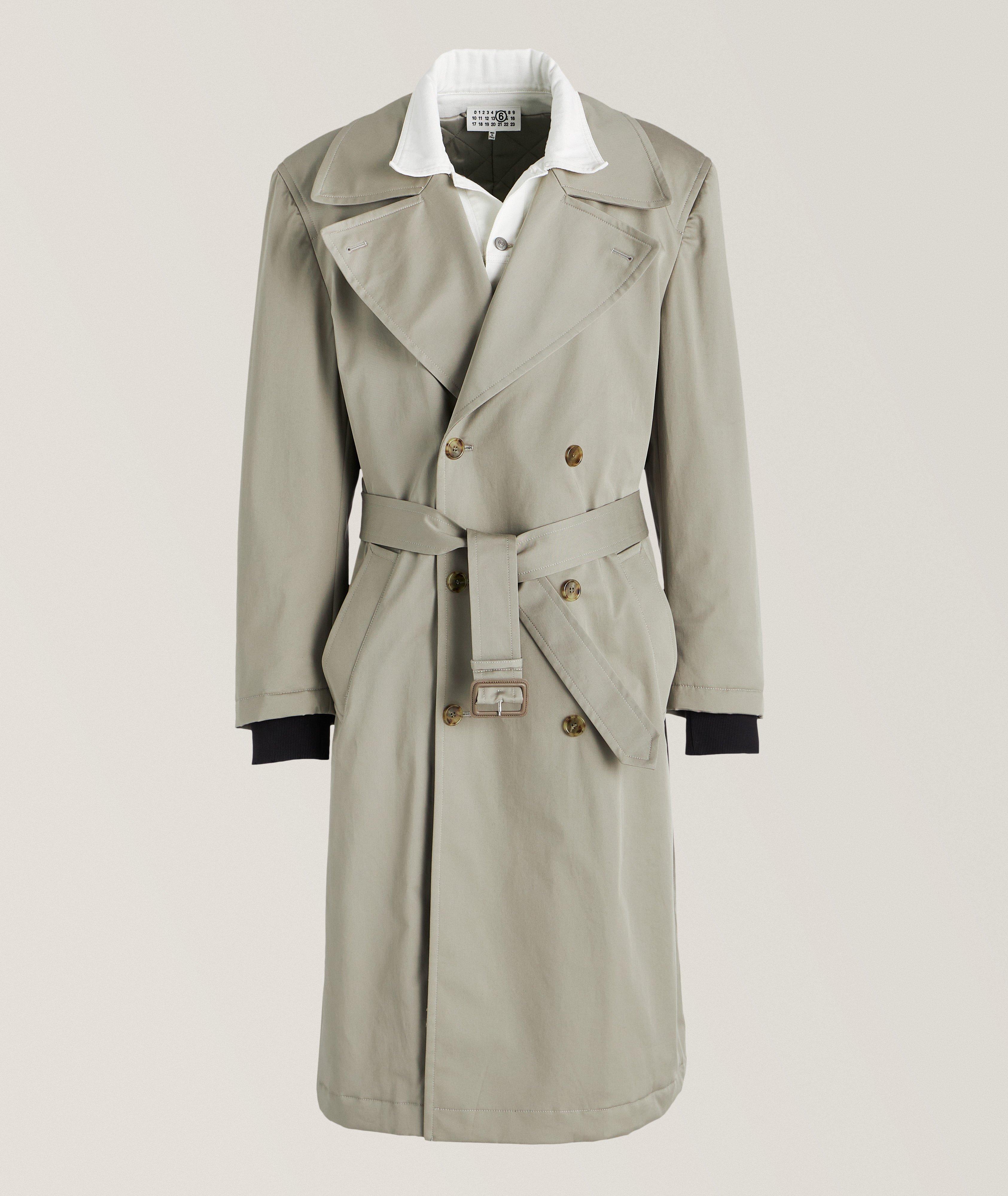 Stretch-Cotton Trench Coat