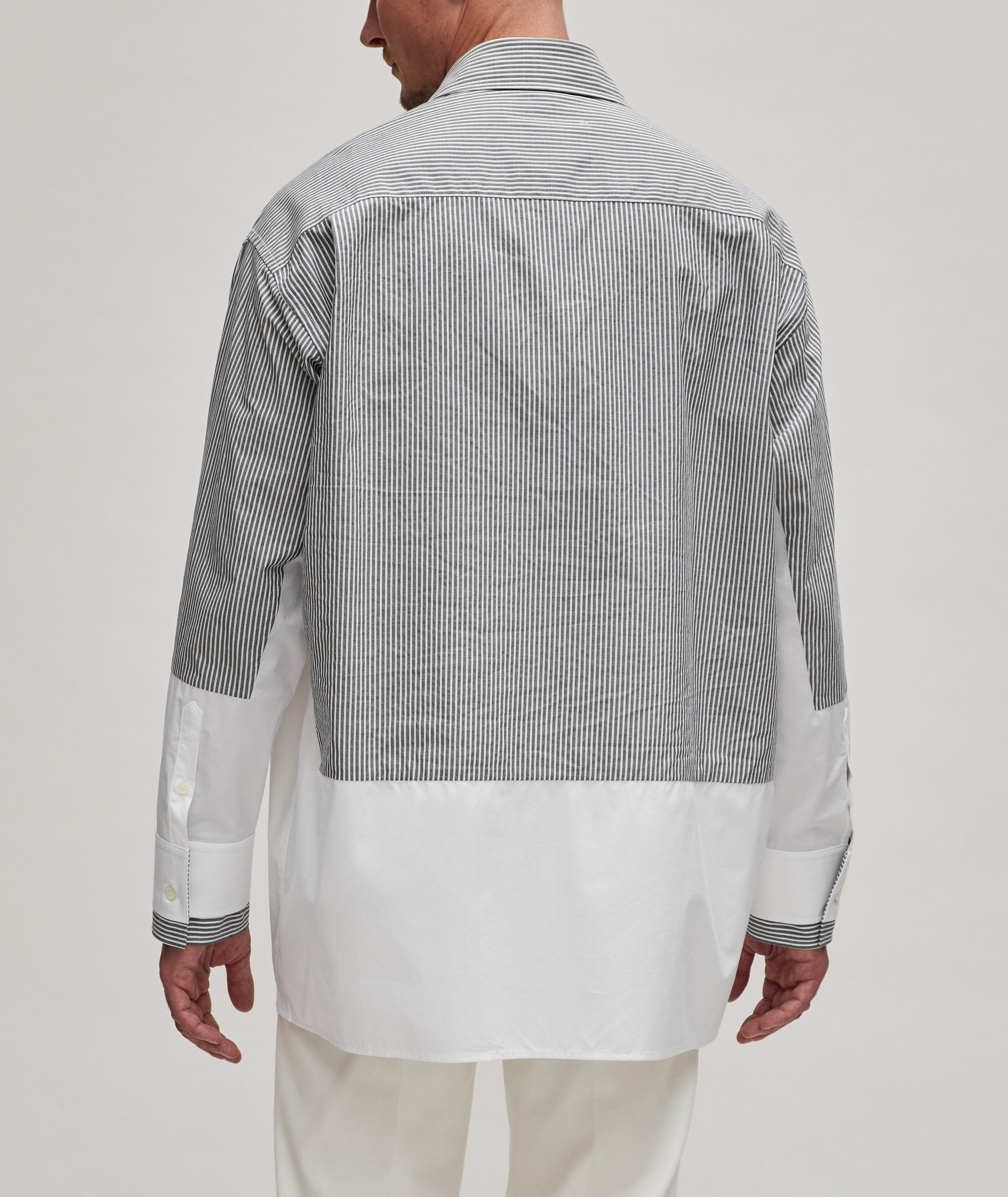 Striped Paneled Cotton Sport Shirt image 2