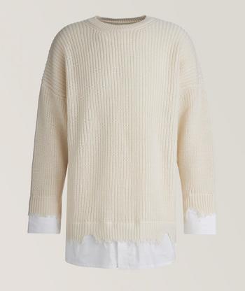 ウクライナ緊迫で CLASSIC LOGO MOHAIR KNIT SWEATER 舐達麻