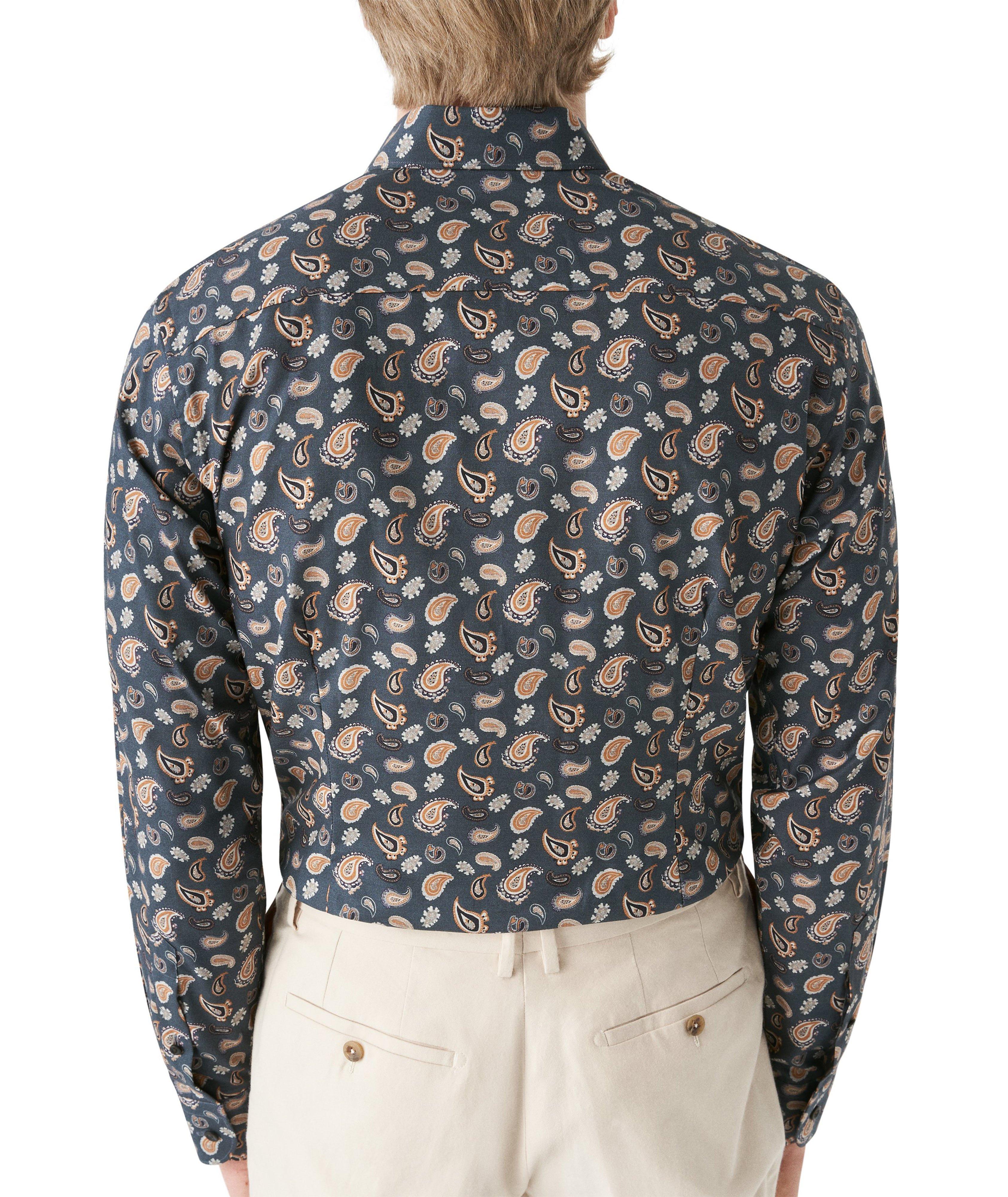 Slim Fit Paisley Cotton Dress Shirt image 2