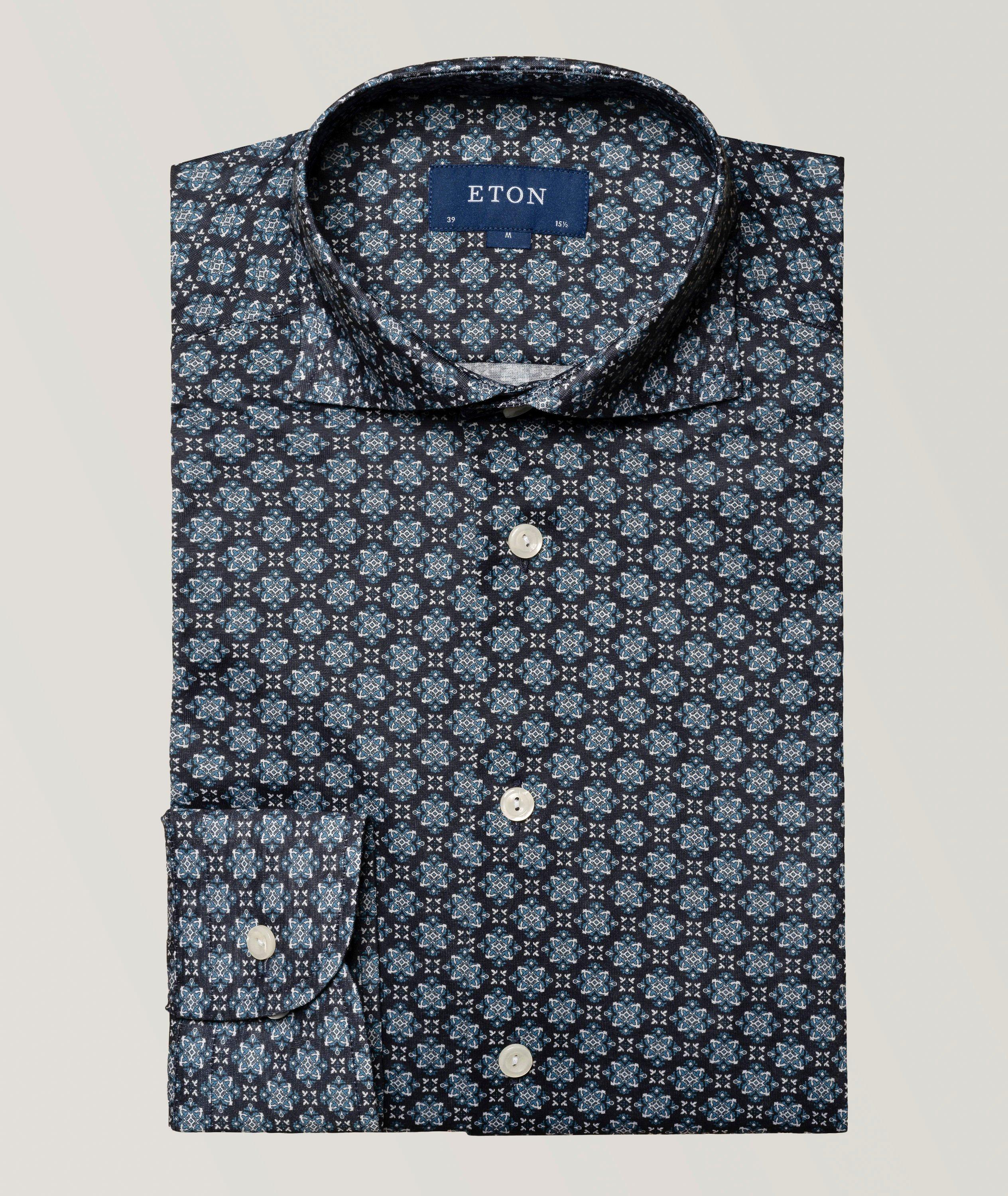 Slim Fit Medallion Cotton Jersey Sport Shirt image 0