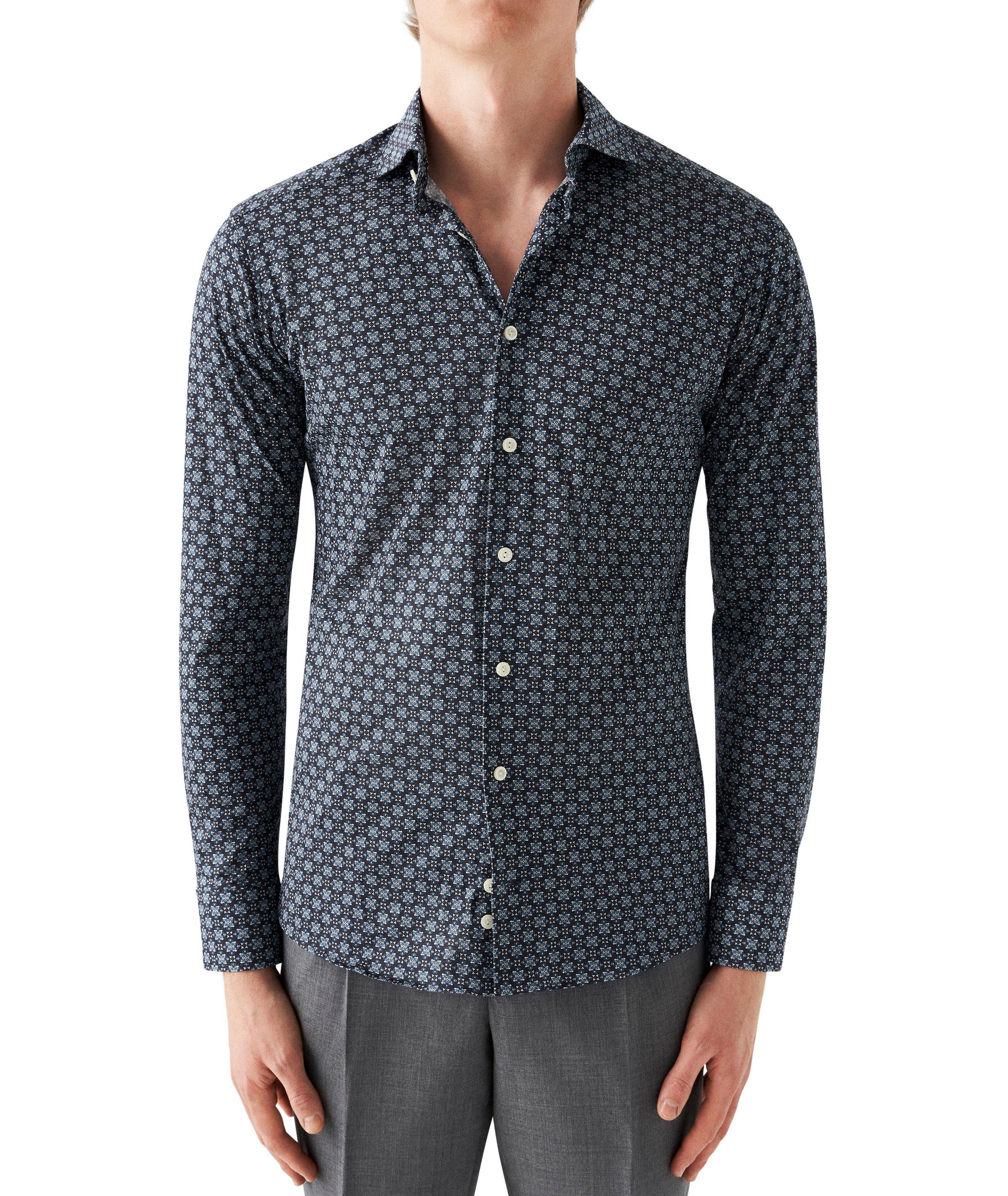 Slim Fit Medallion Cotton Jersey Sport Shirt image 1