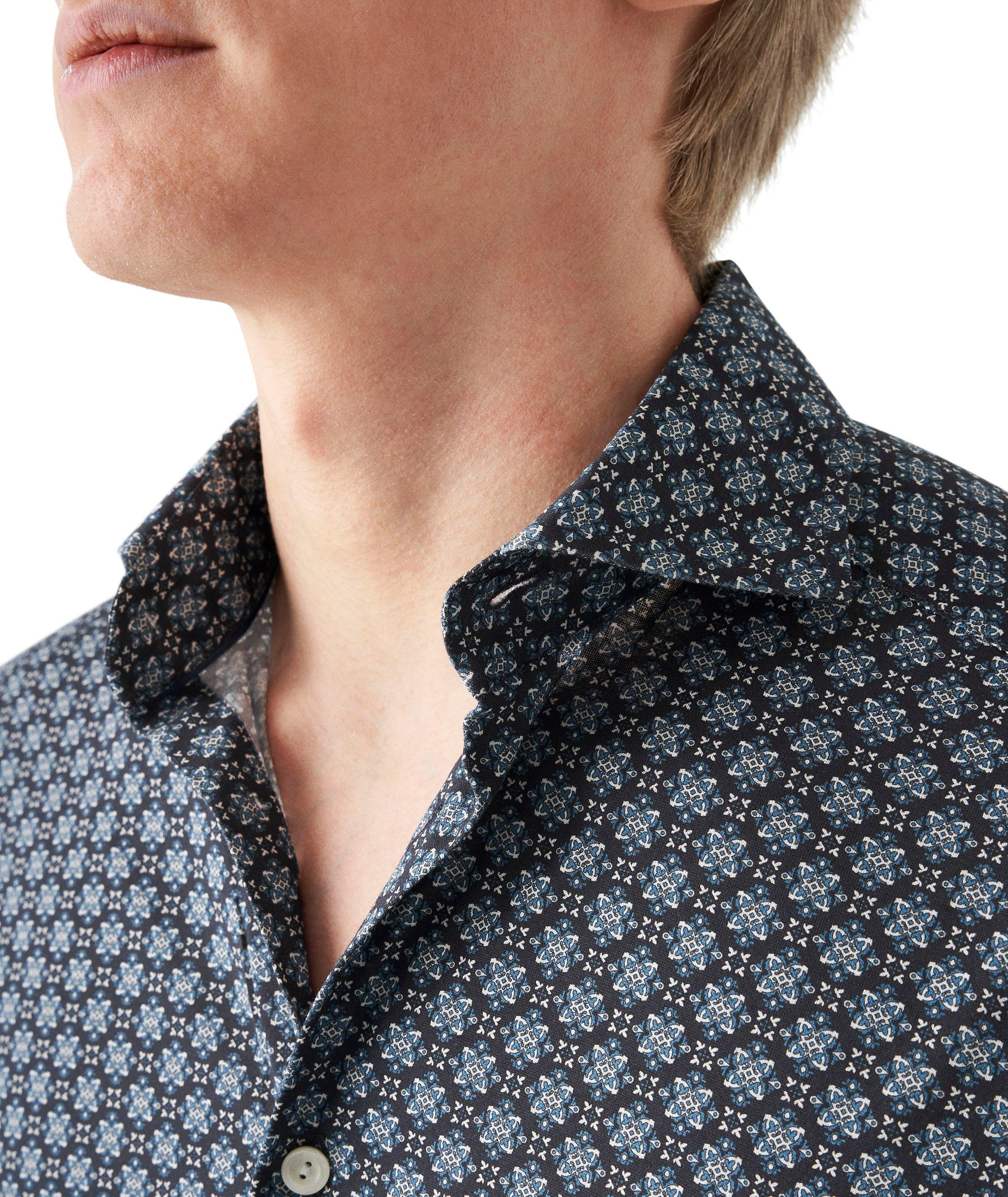 Slim Fit Medallion Cotton Jersey Sport Shirt image 3
