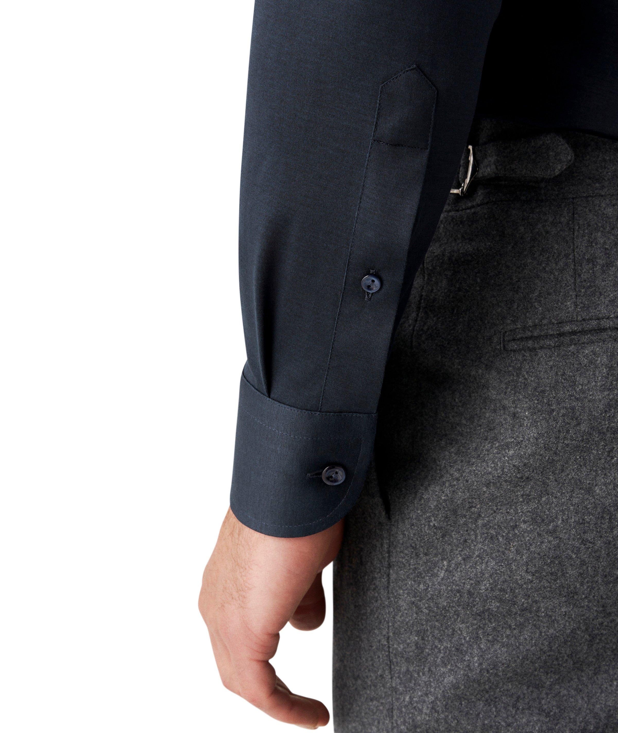 Slim Fit Solid Jersey Cotton Sport Shirt image 3