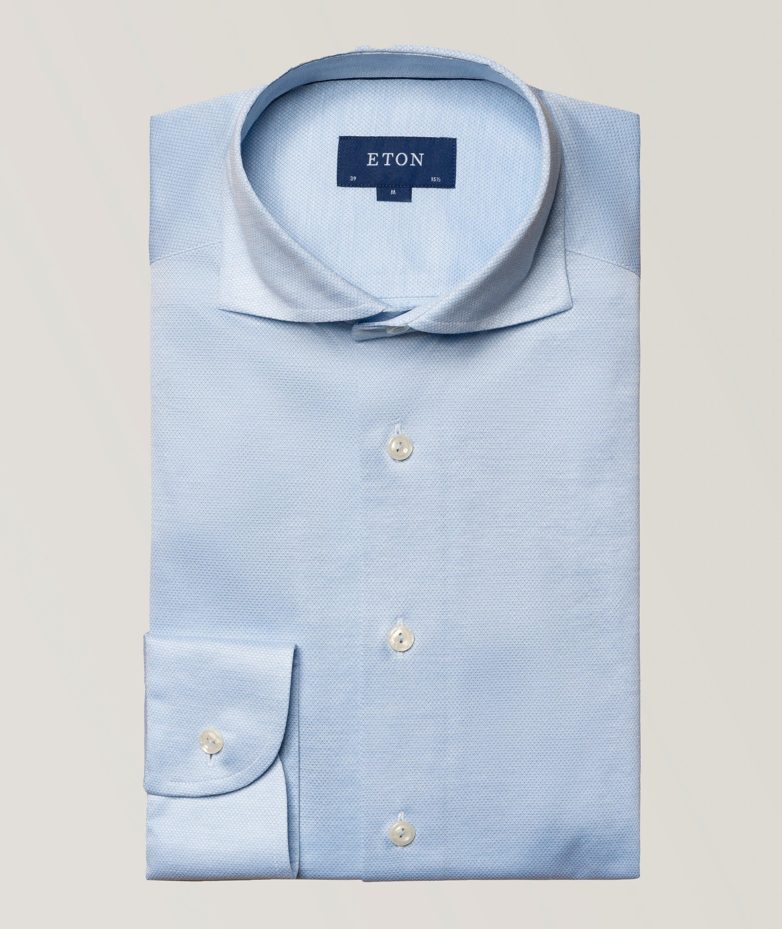 Slim Fit Neat Pattern Knit Sport Shirt image 0