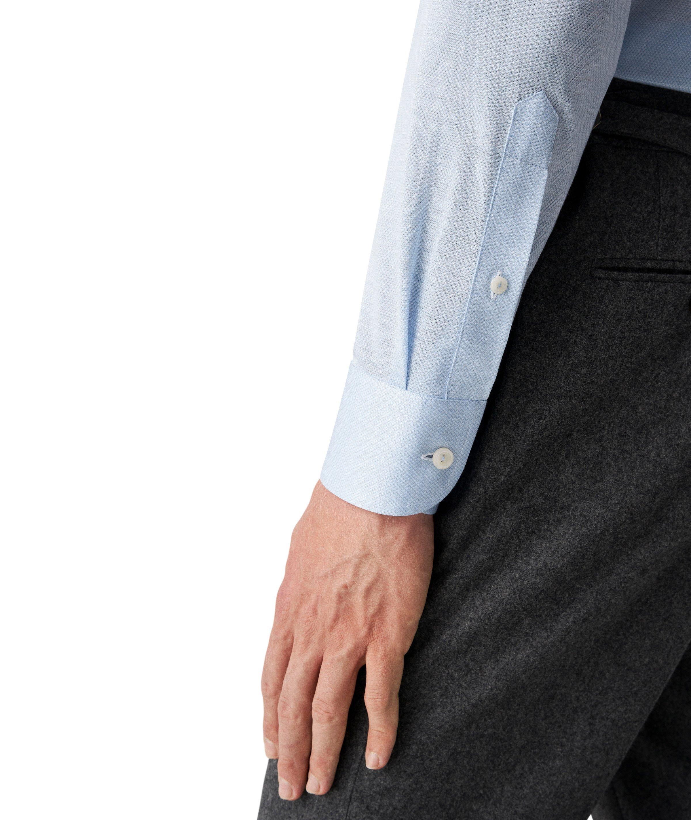 Slim Fit Neat Pattern Knit Sport Shirt image 4
