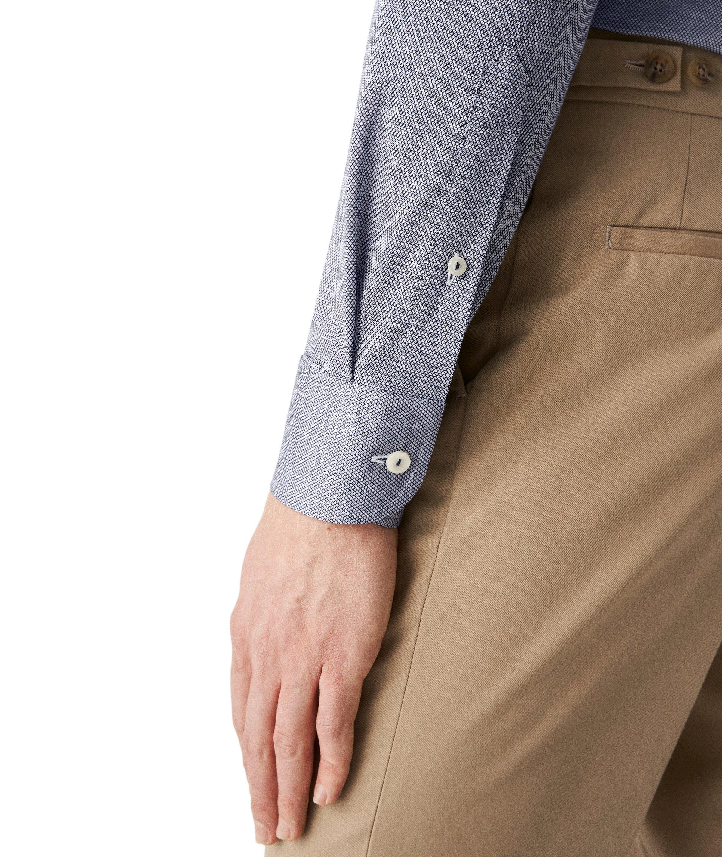 Slim Fit Neat Pattern Knit Sport Shirt image 3