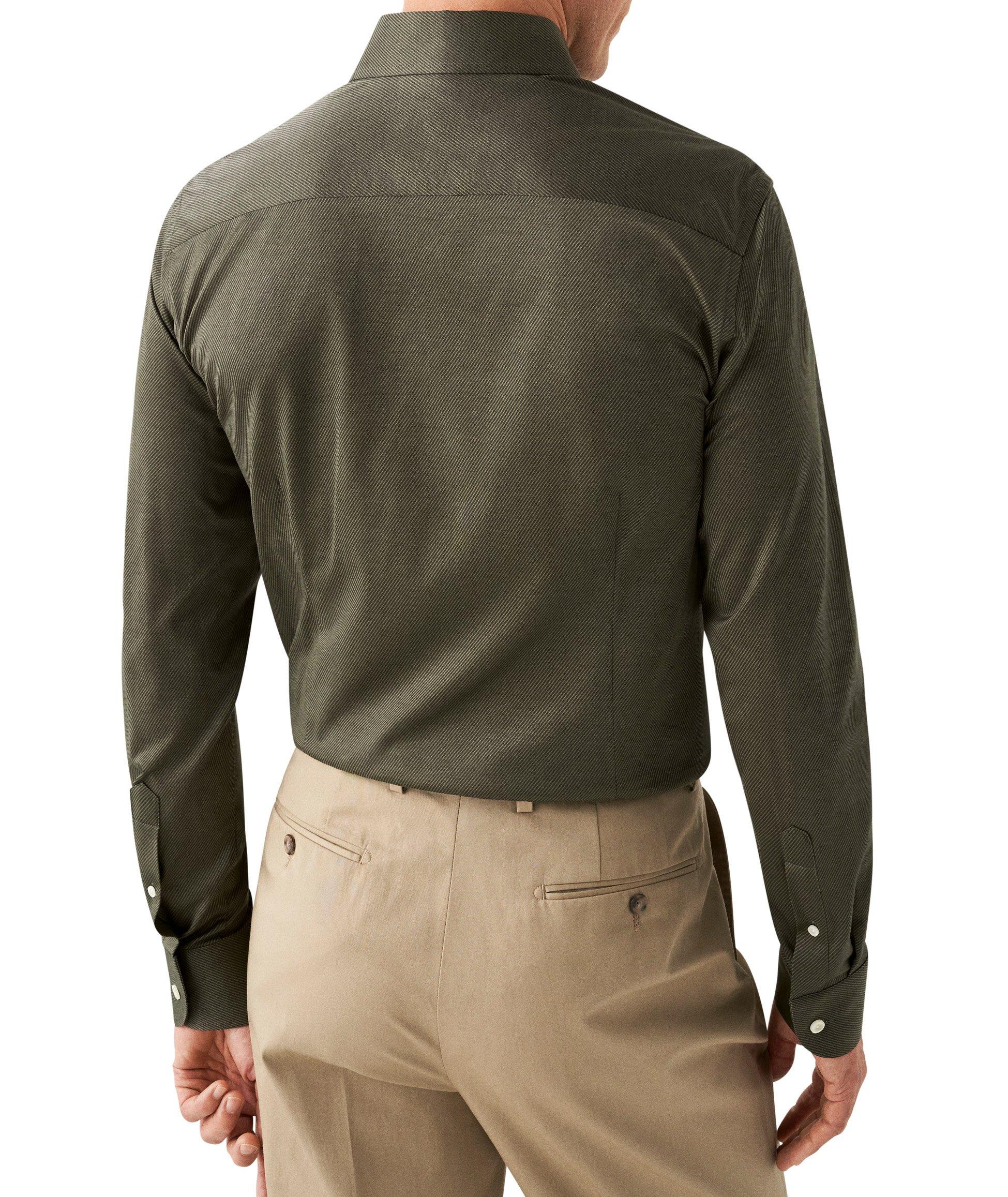 Slim Fit Diagonal Striped King Knit Sport Shirt image 2