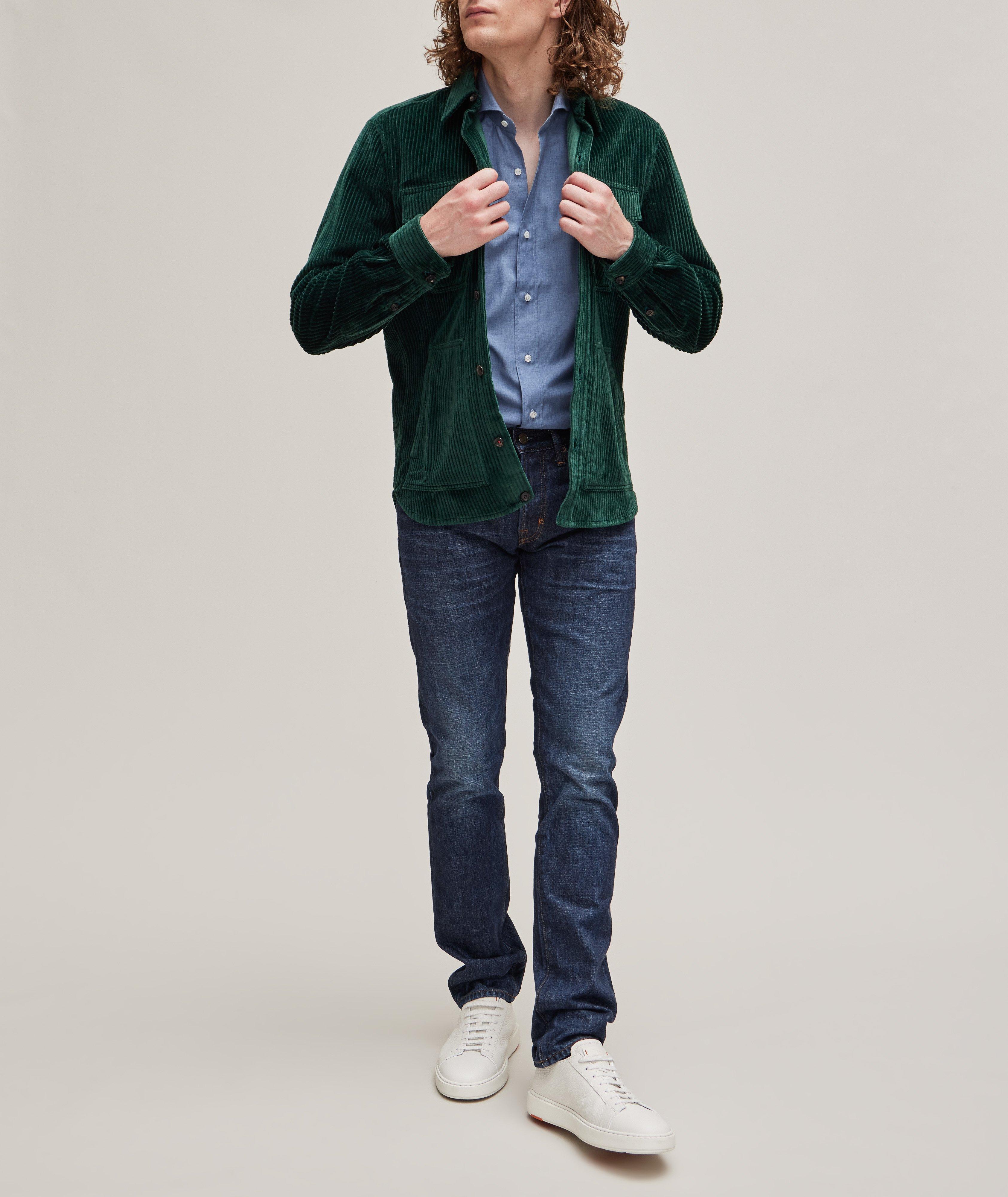 Herringbone-Stitched Dress Shirt image 3