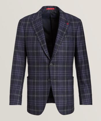 Sartorial Half-lined Limited Sports Club Blazer - Green Tweed Check