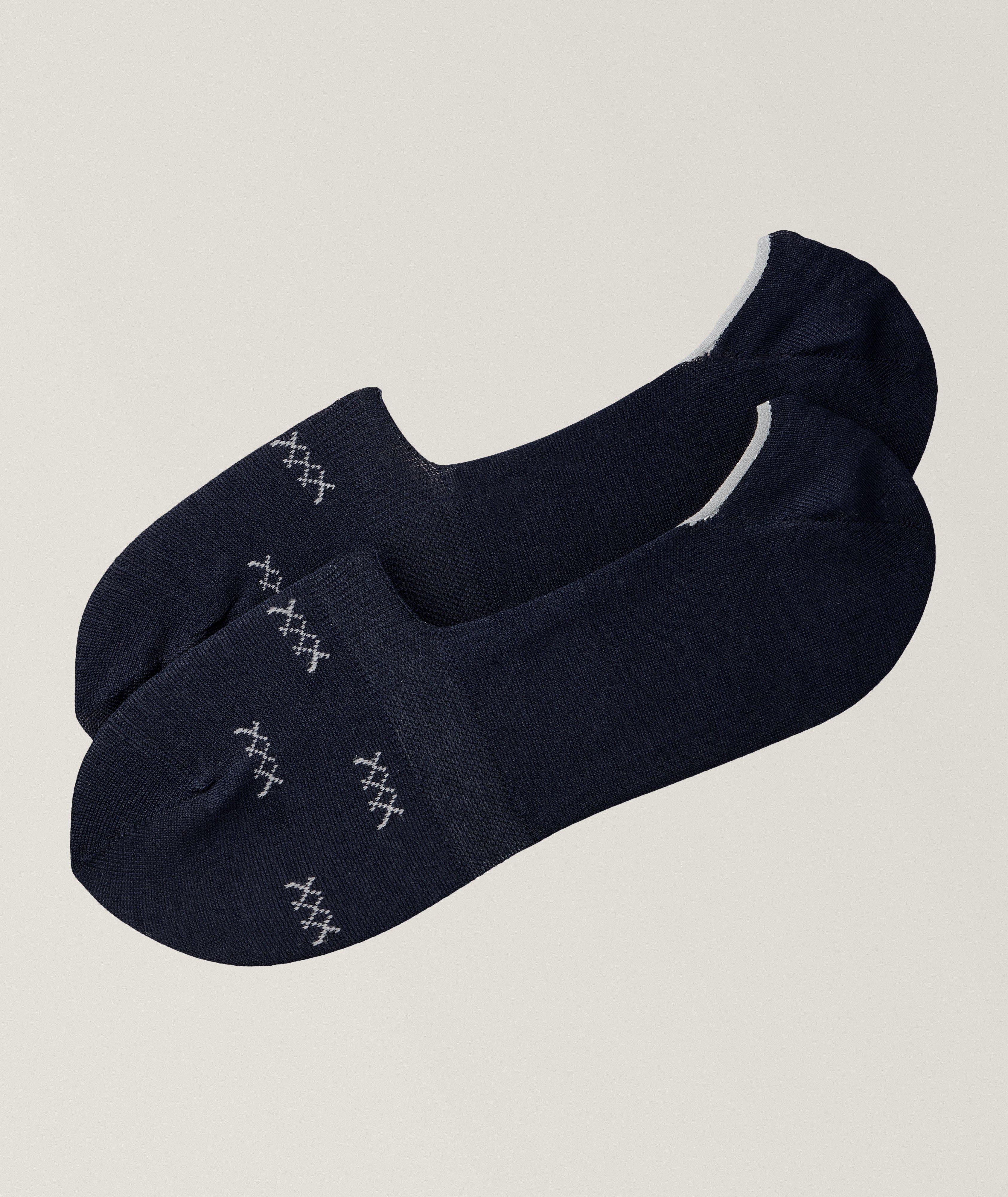 Zegna Triple X Mercerized Stretch-Cotton No-Show Sock