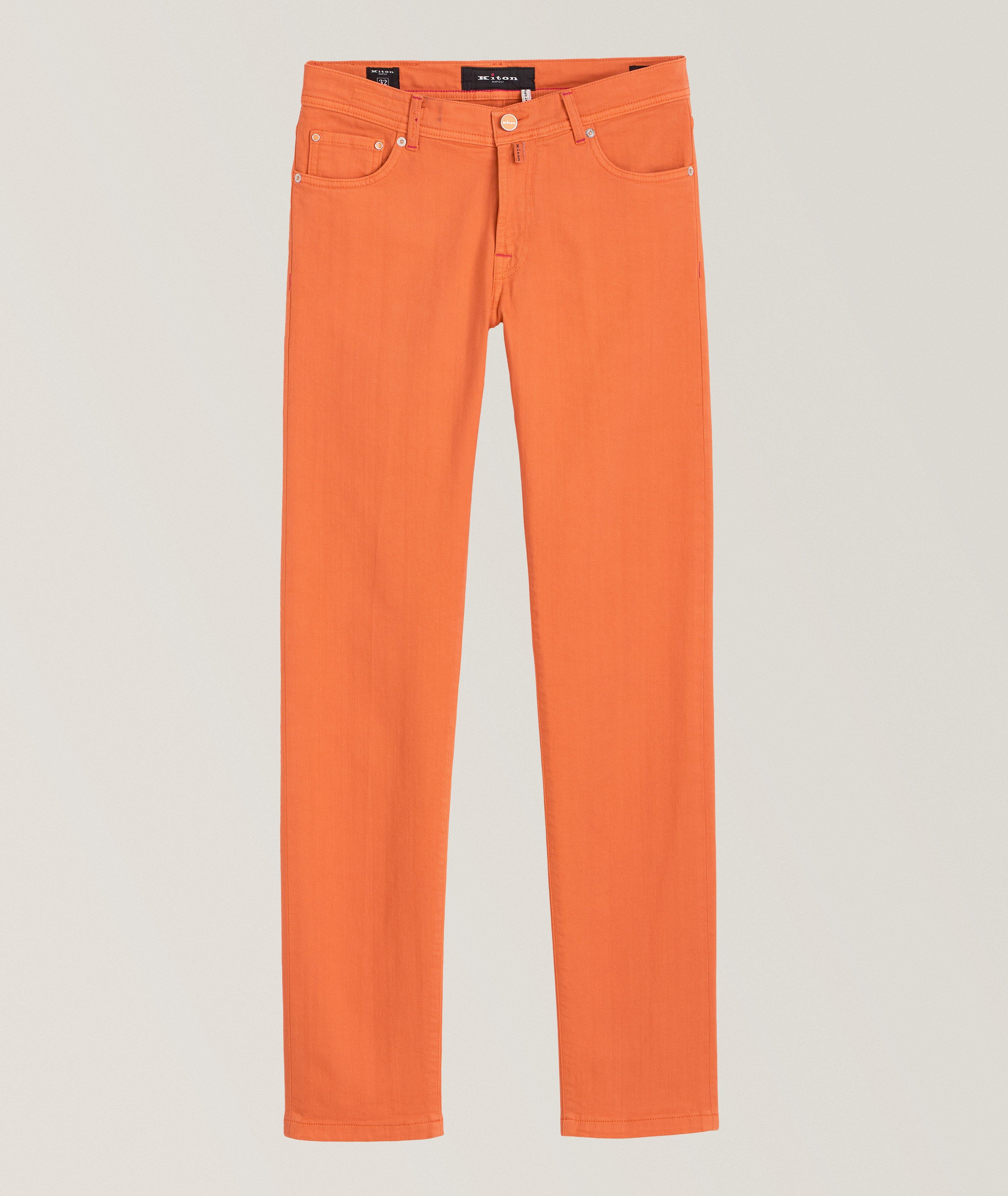 Five-Pocket Cotton-Stretch Jeans image 0