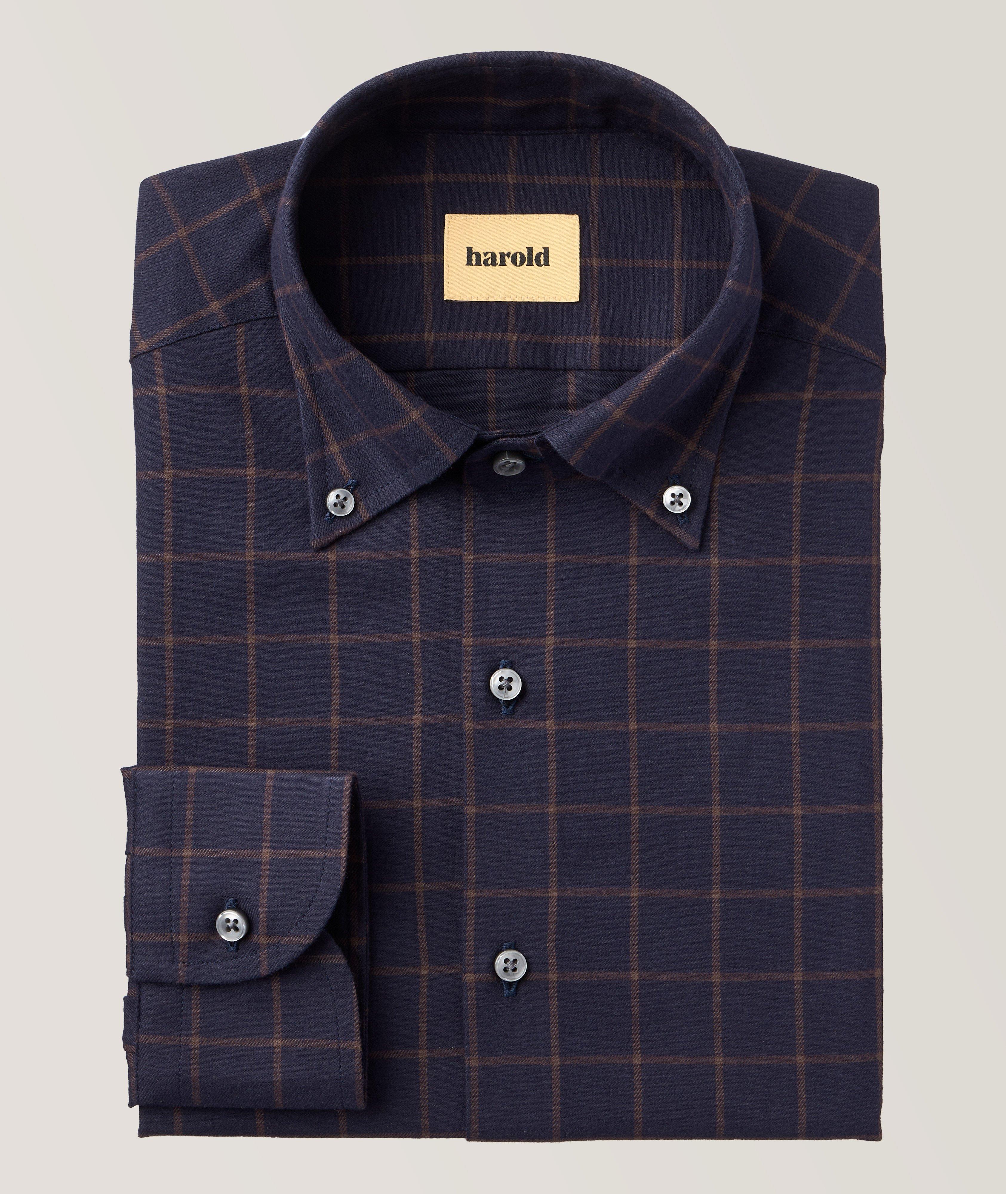 Windowpane Button-Down Sport Shirt image 0