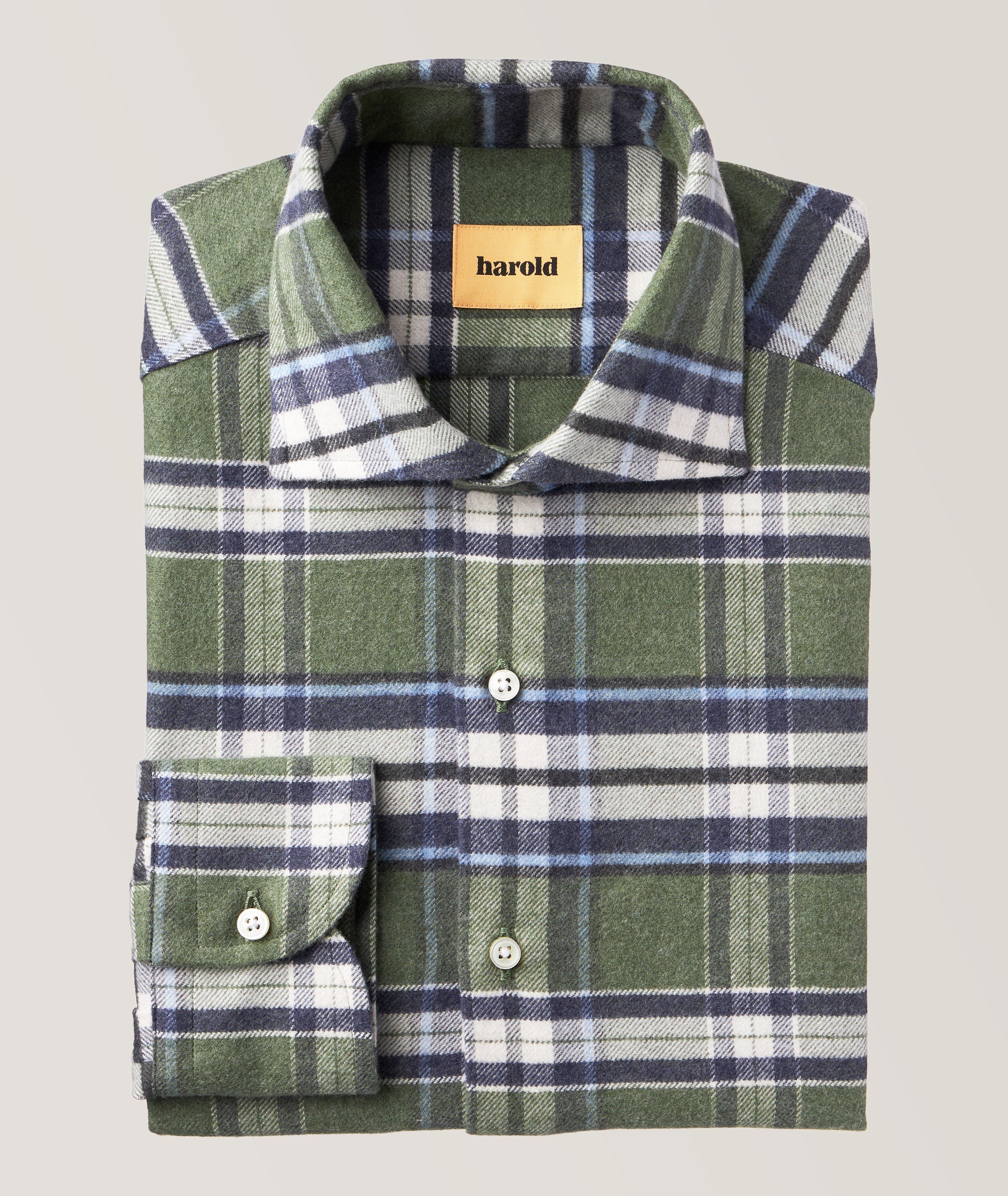Plaid Cotton Sport Shirt image 0