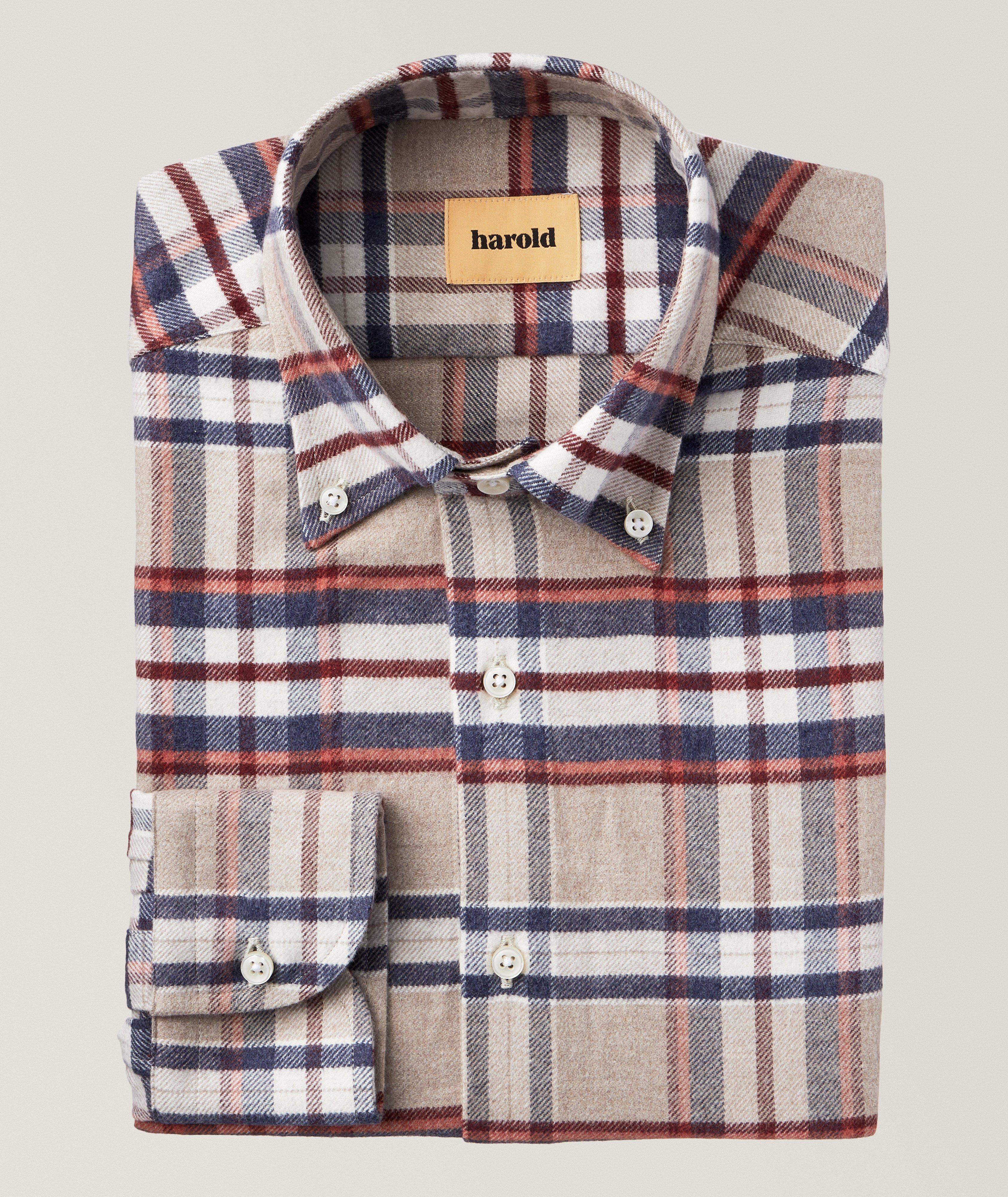 Plaid Cotton Sport Shirt image 0