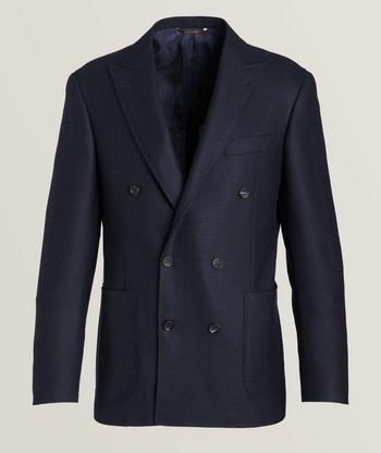 Navy blue double breasted sport outlet coat