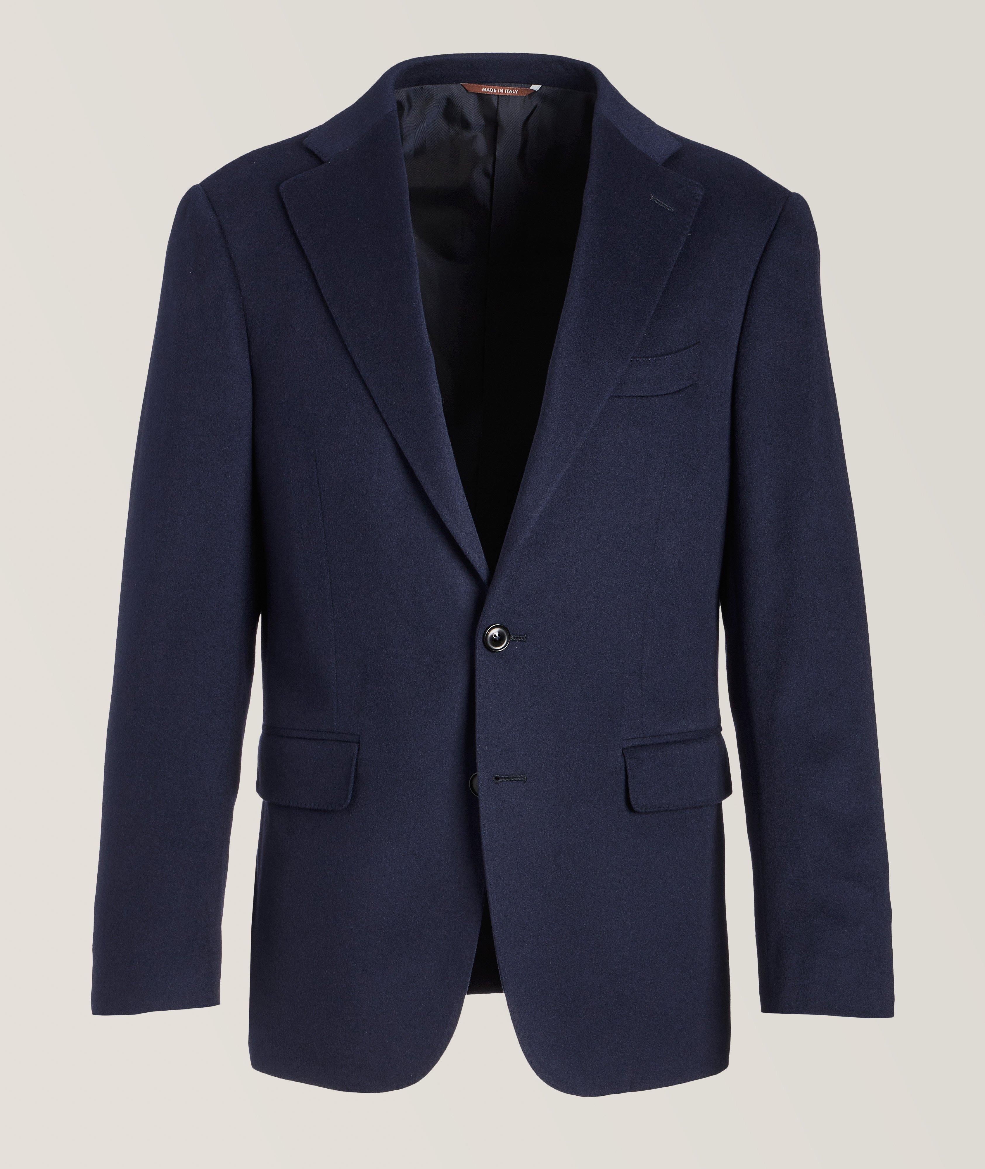 Canali Slim-Fit Capri Sport Jacket In Blue , Men's Size 46