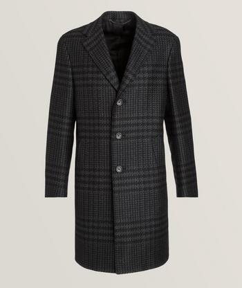 Wool Silk Cashmere Check Kei Jacket