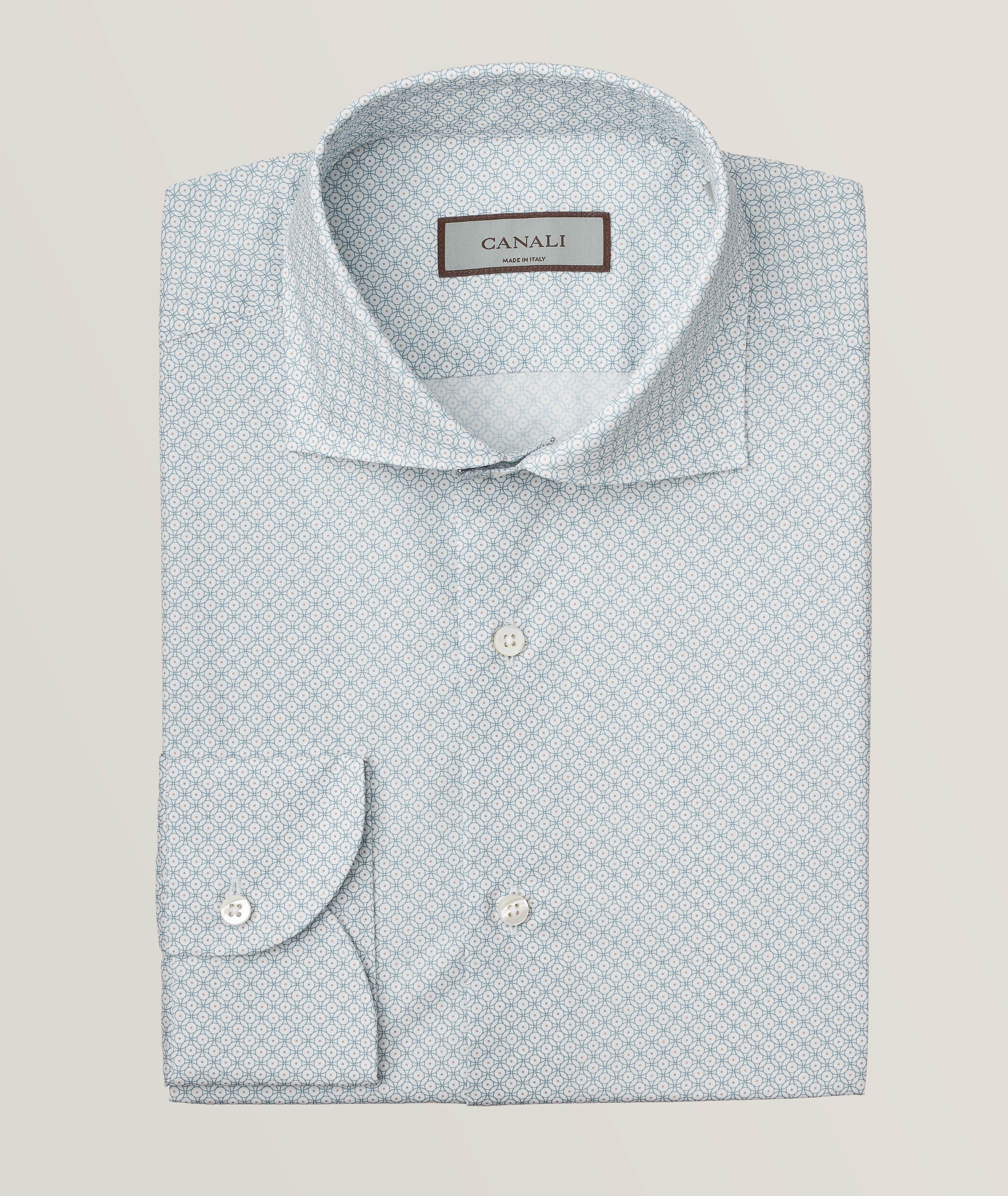 Slim-Fit Small Circles Dress Shirt image 0