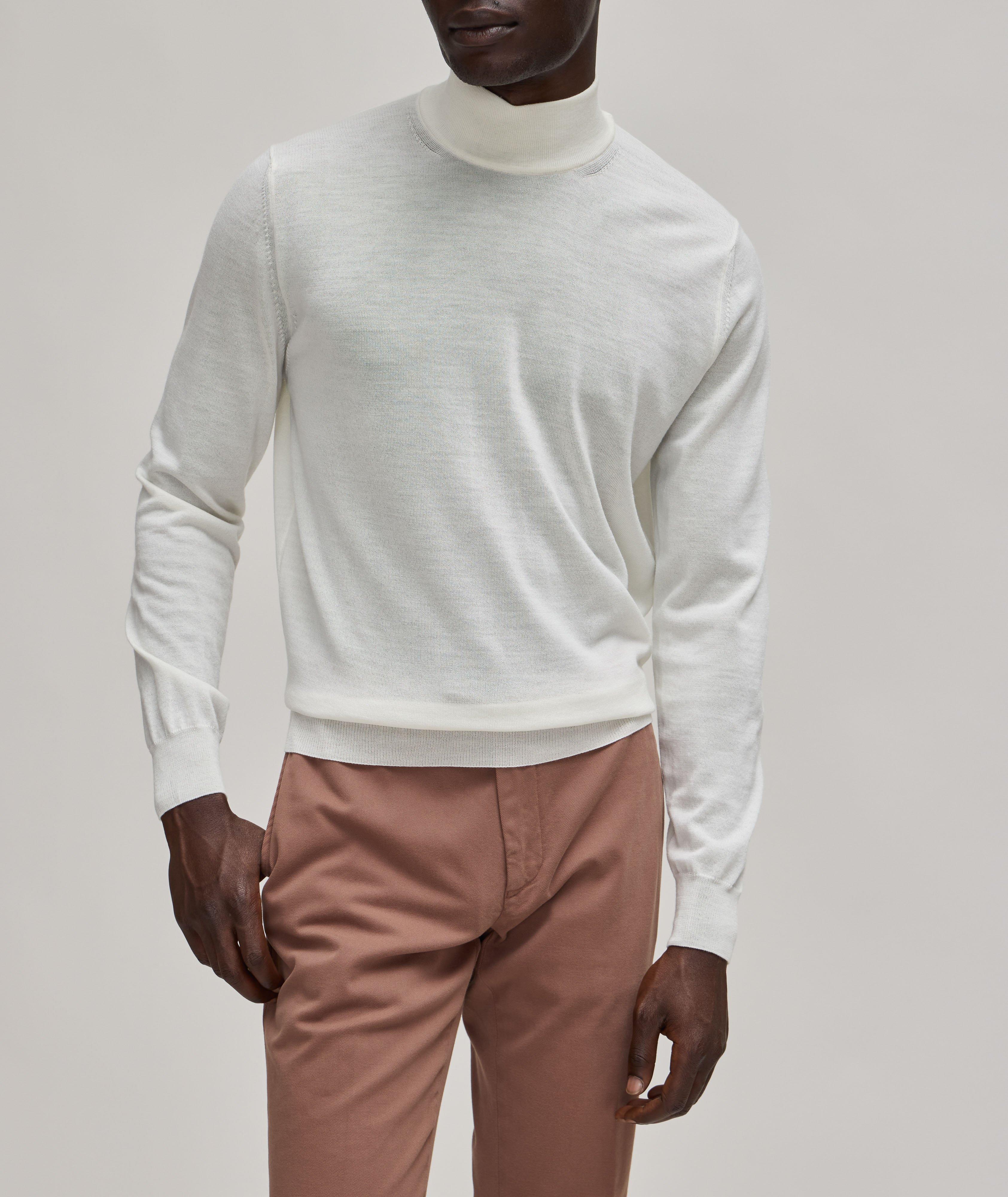 Merino Wool Mock Neck Sweater image 1
