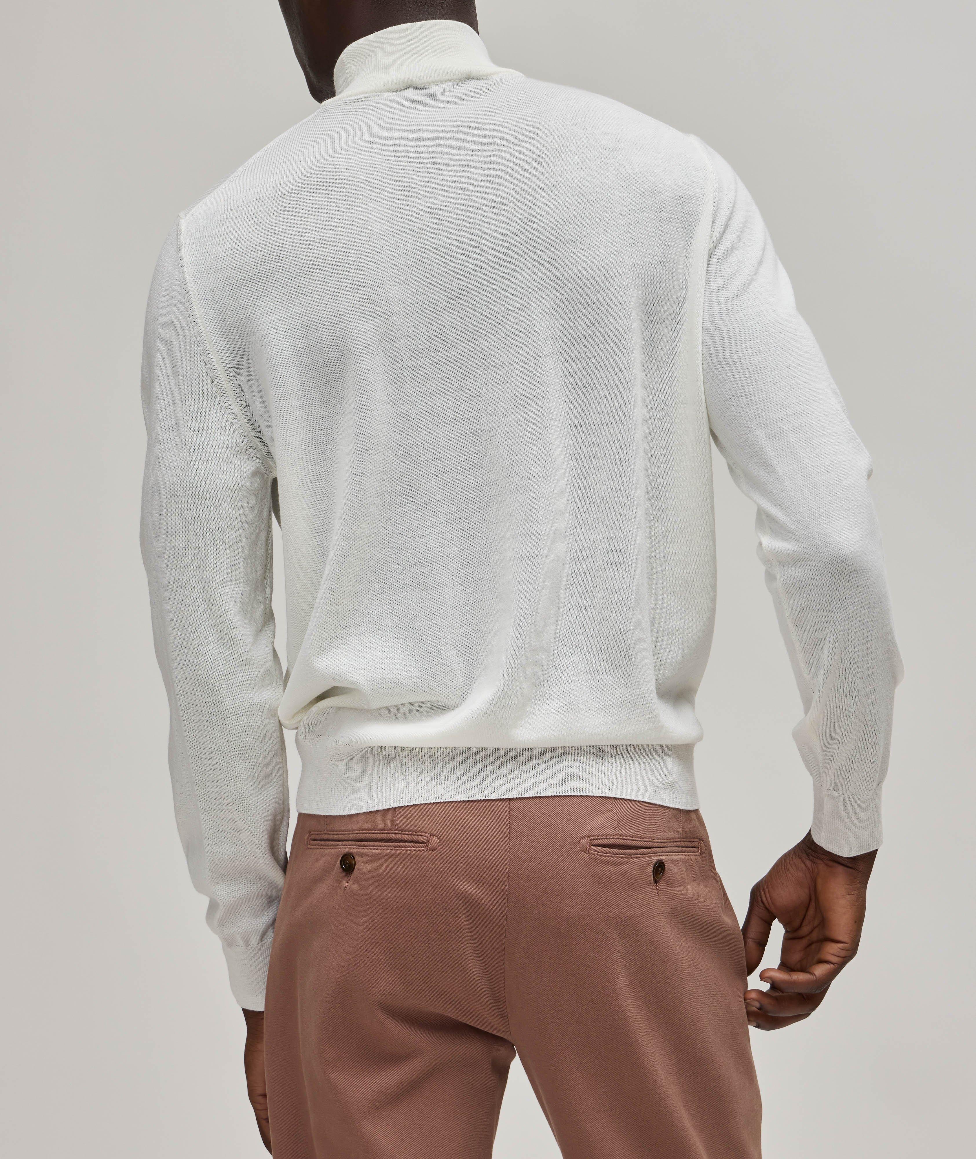 Merino Wool Mock Neck Sweater image 2