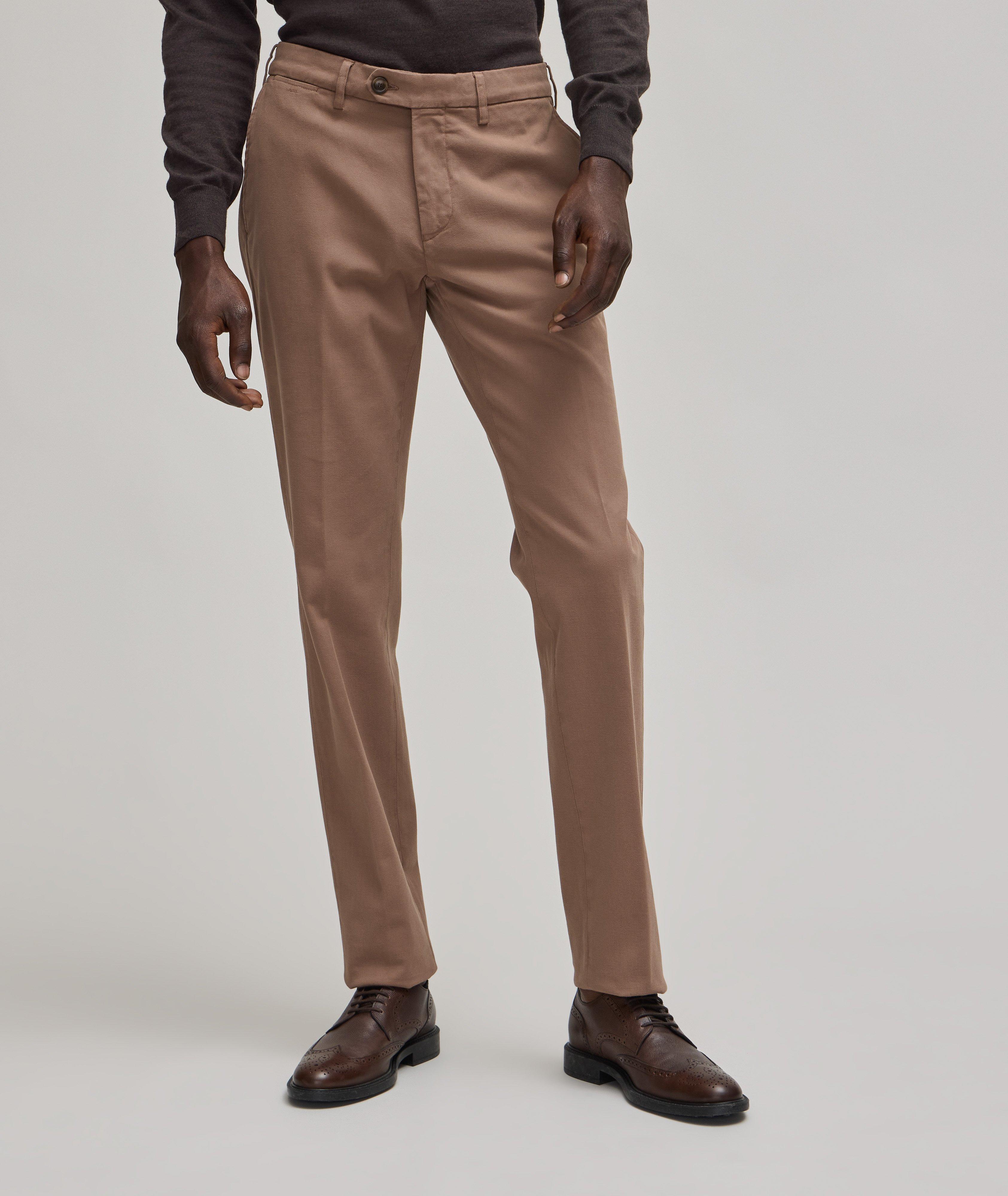 Micro Twill Stretch-Cotton Pants image 1