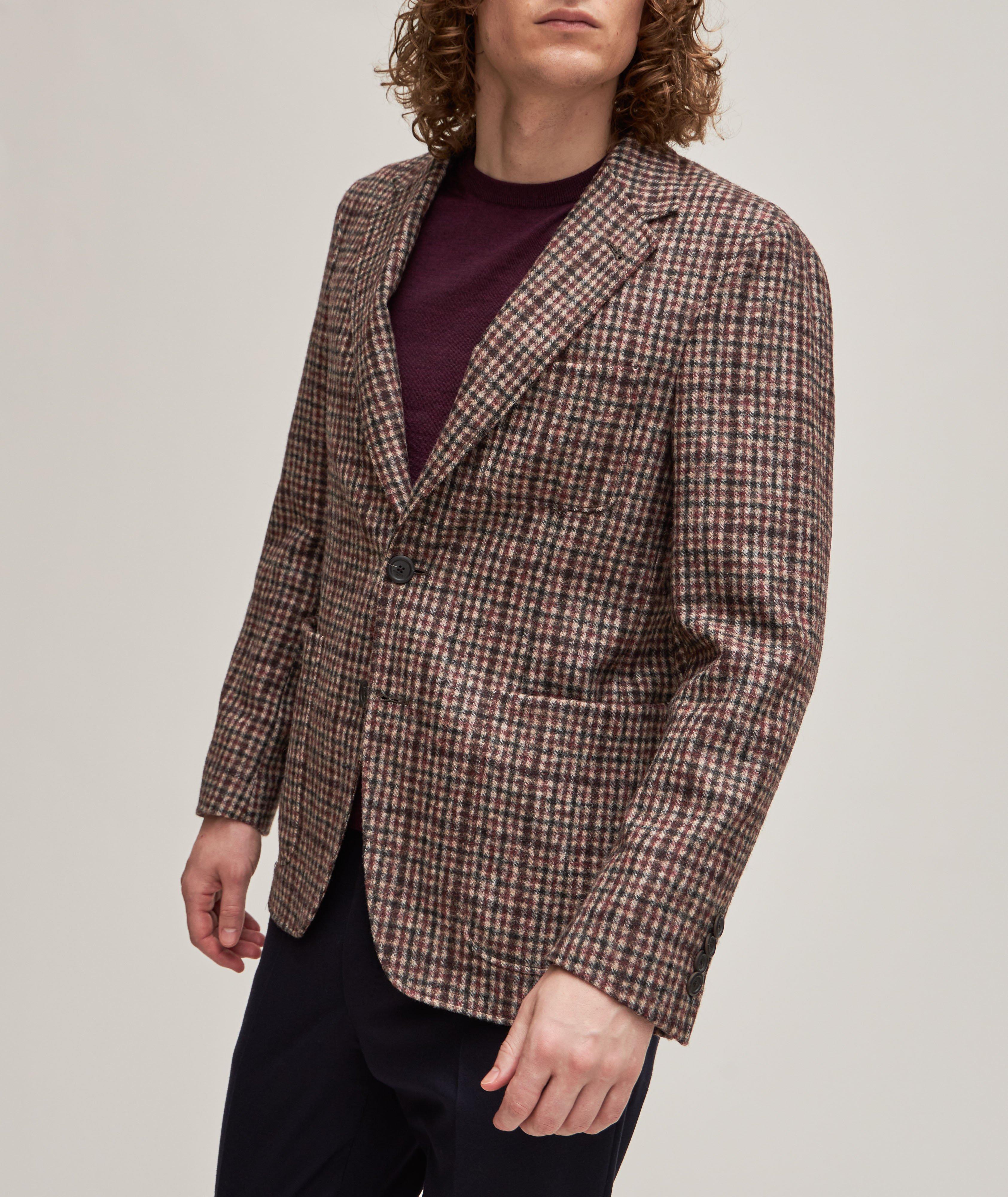 Nuvola Gingham Viscose-Blend Sport Jacket image 1