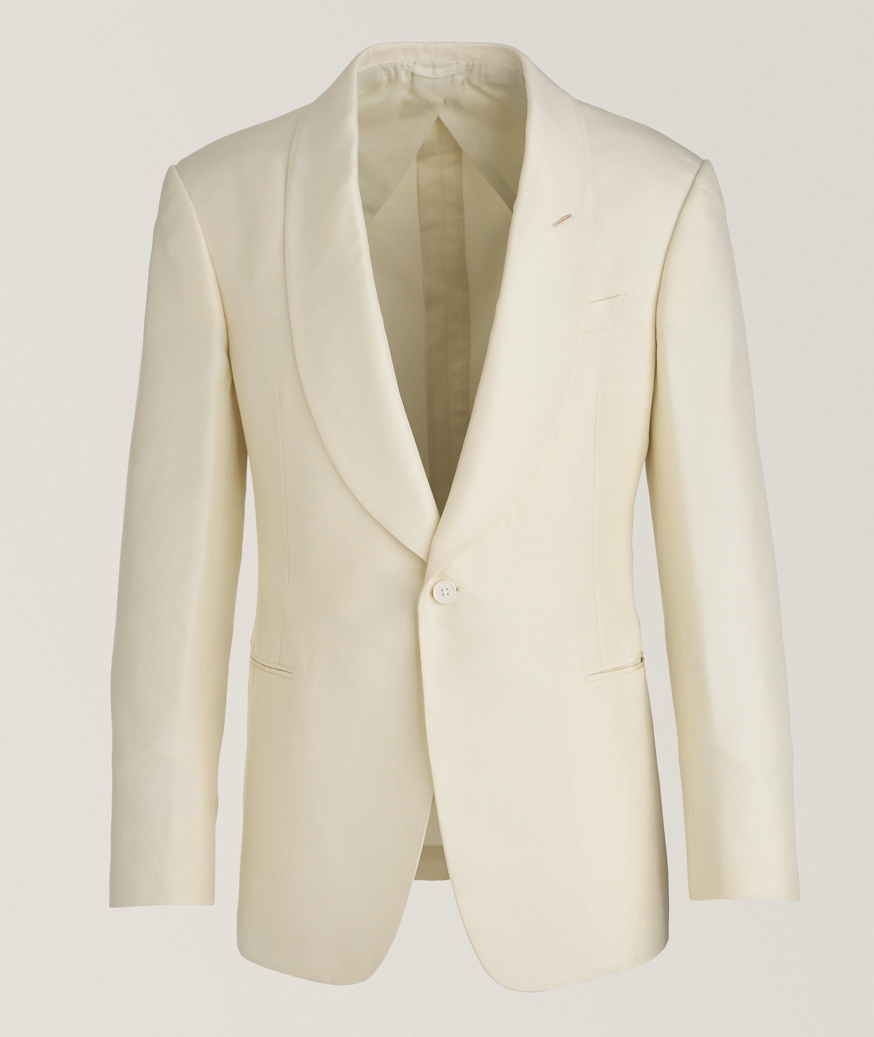 Ralph Lauren Purple Label Veston De Soirée Kent En Shantung De Soie En Beige , Taille Homme 38