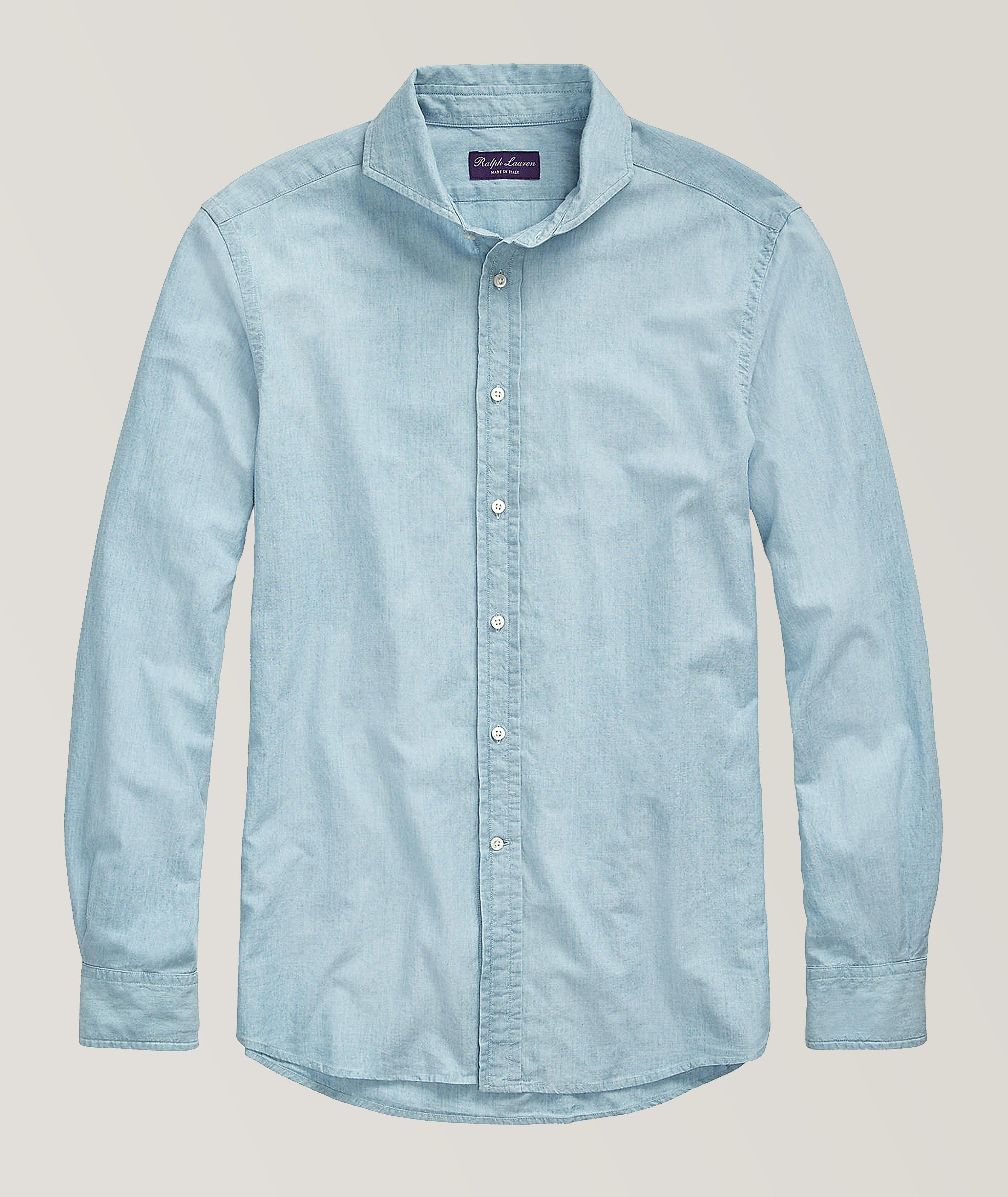 Chemise Keaton en toile chambray de coton image 0