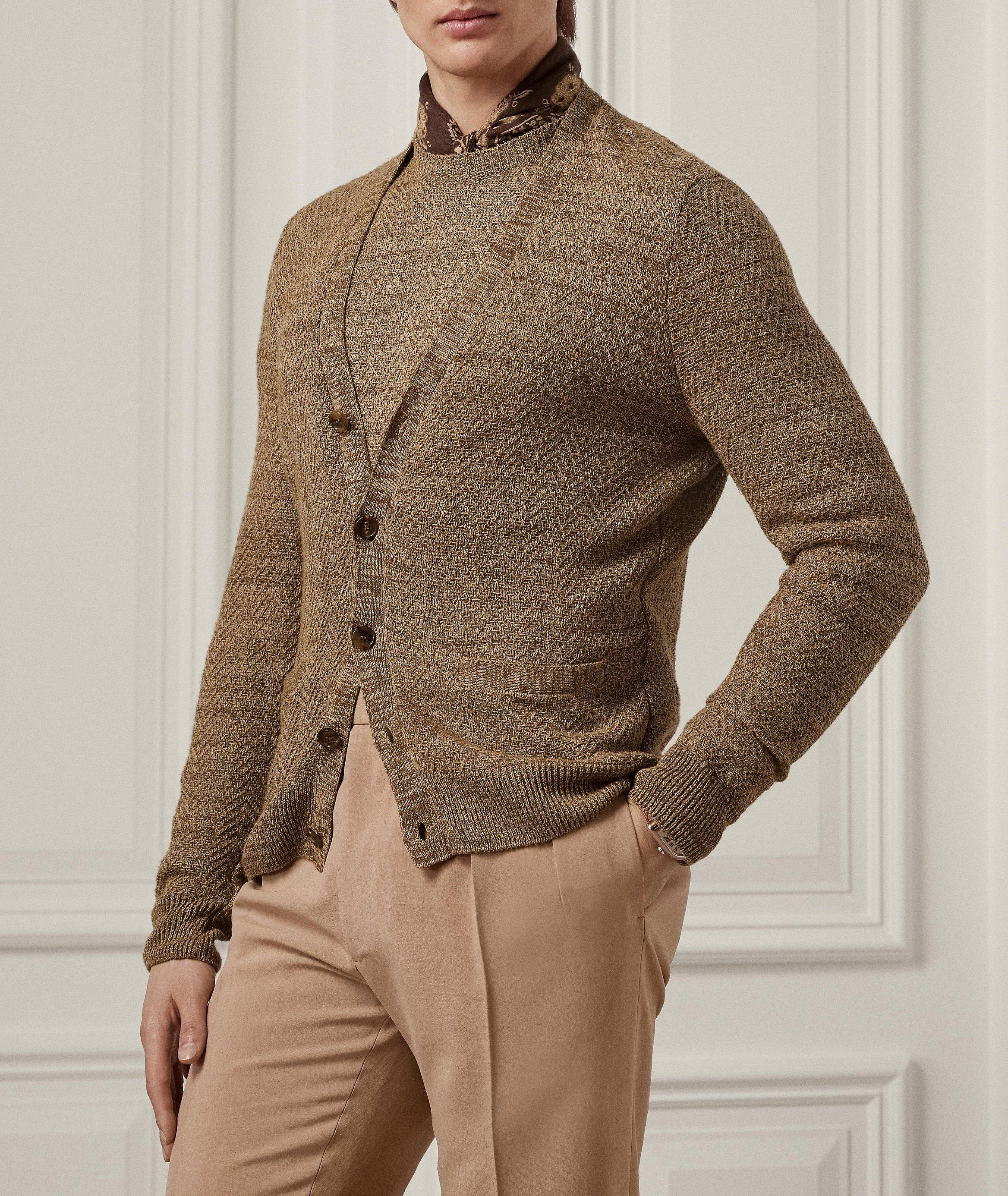 Textured Silk Cardigan  image 1