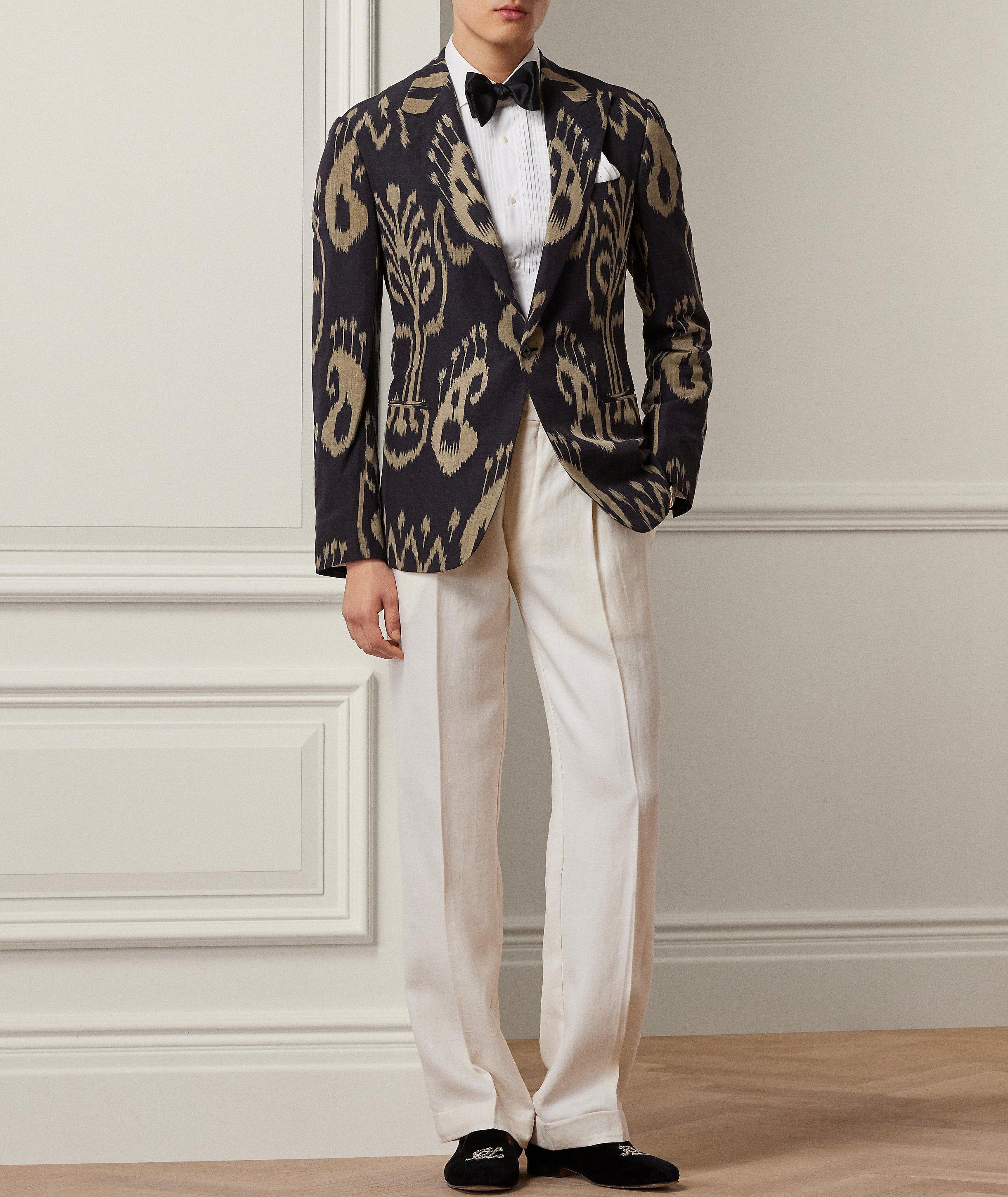 Kent Ikat-Pattern Tuxedo Jacket  image 3