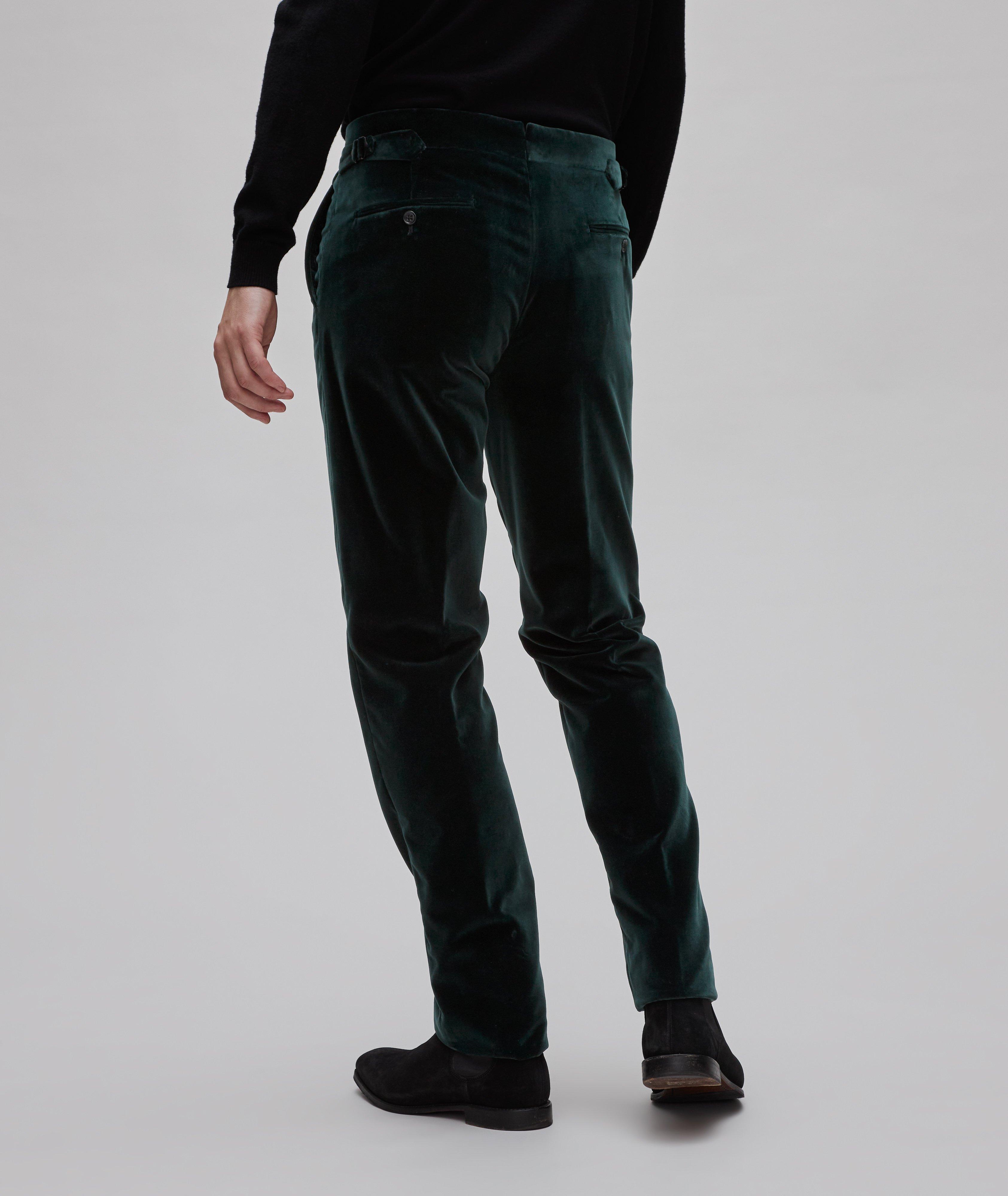 Slim-Fit Velvet Dress Pants image 2