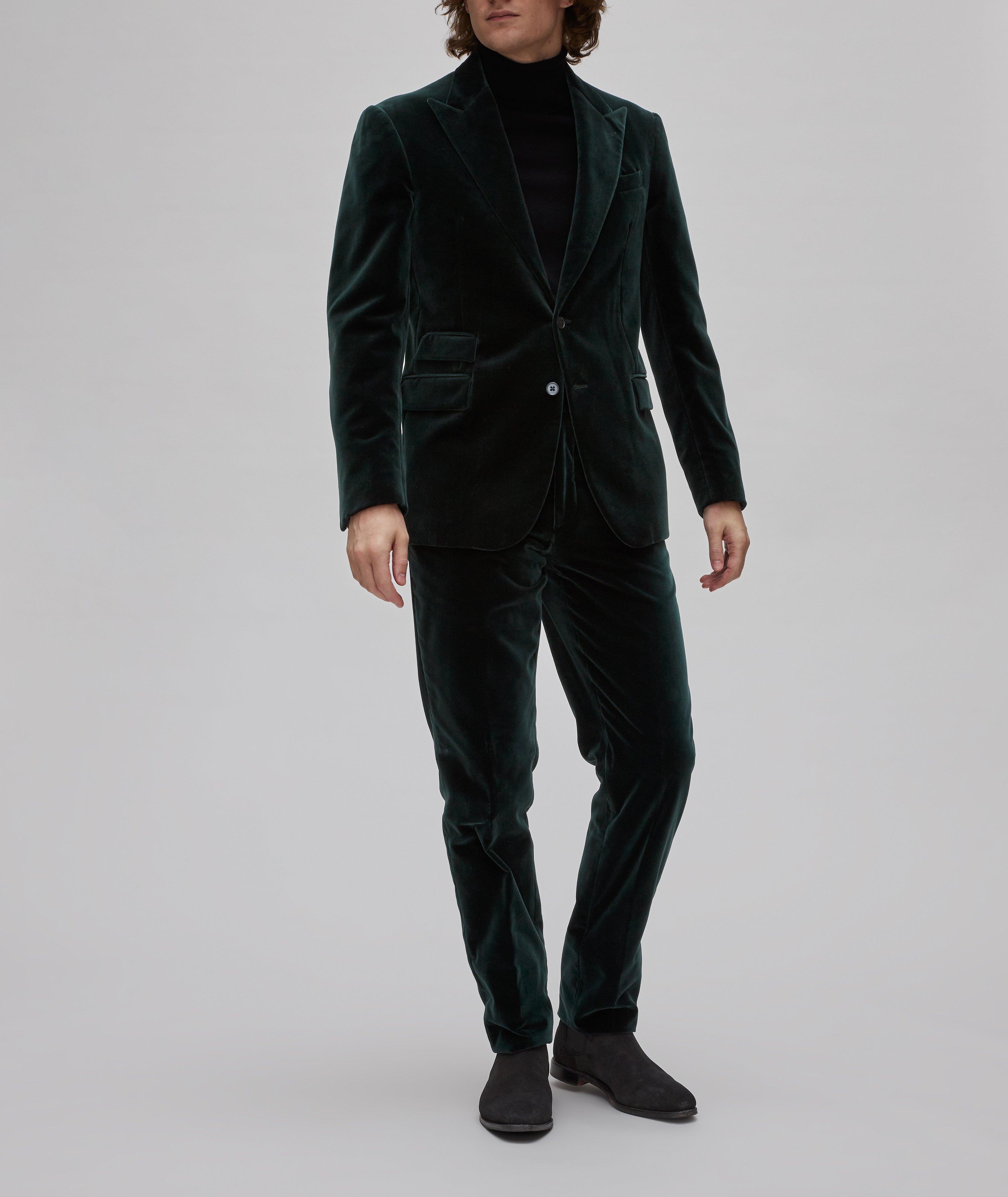 Slim-Fit Velvet Dress Pants image 3