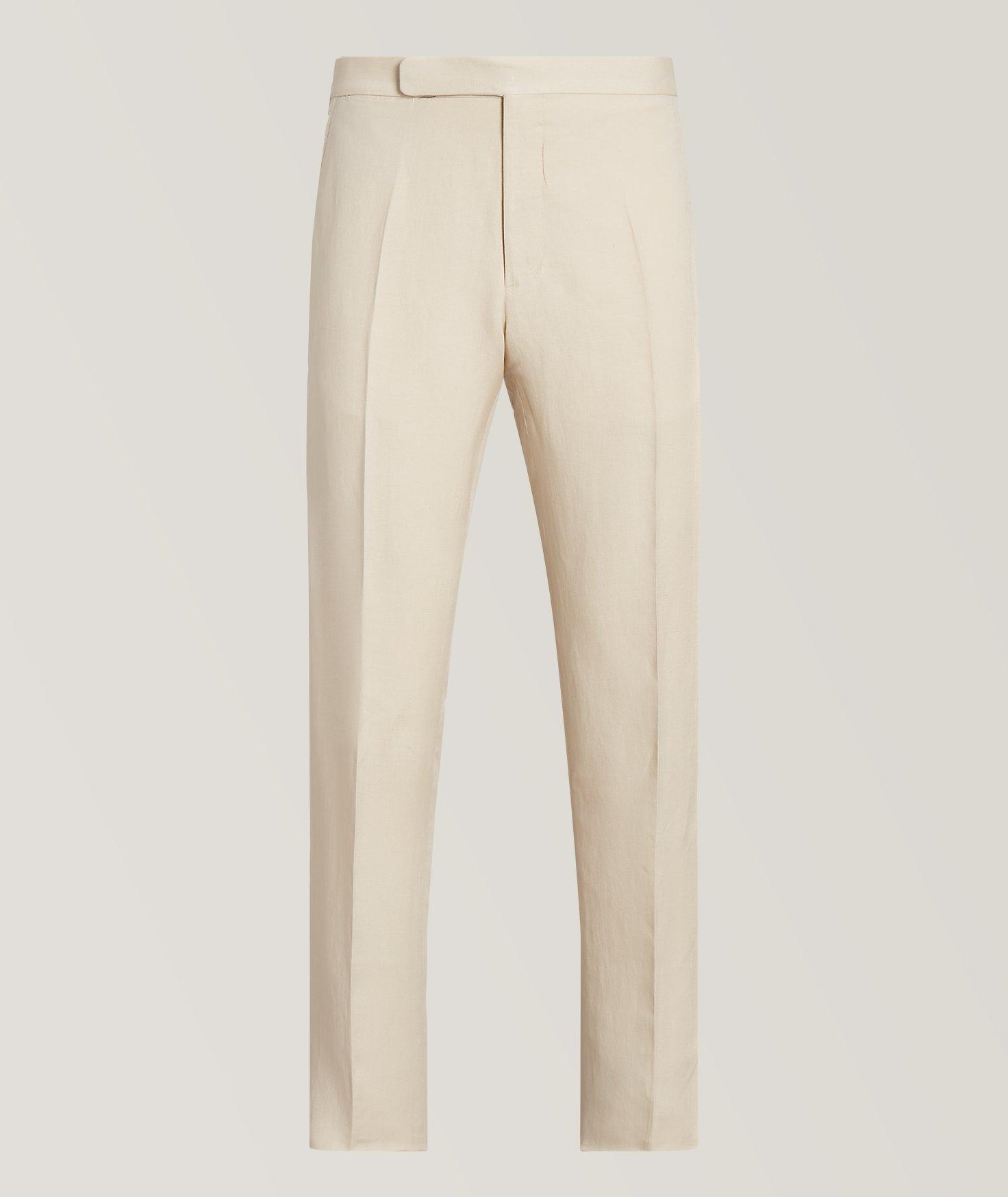 Gregory Silk-Linen Dress Pants