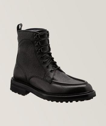 Thom Browne Pebble Grain Leather Lace-up Boots | Boots | Harry Rosen