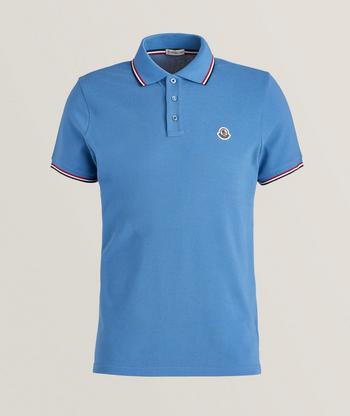 Moncler polo outlet light blue