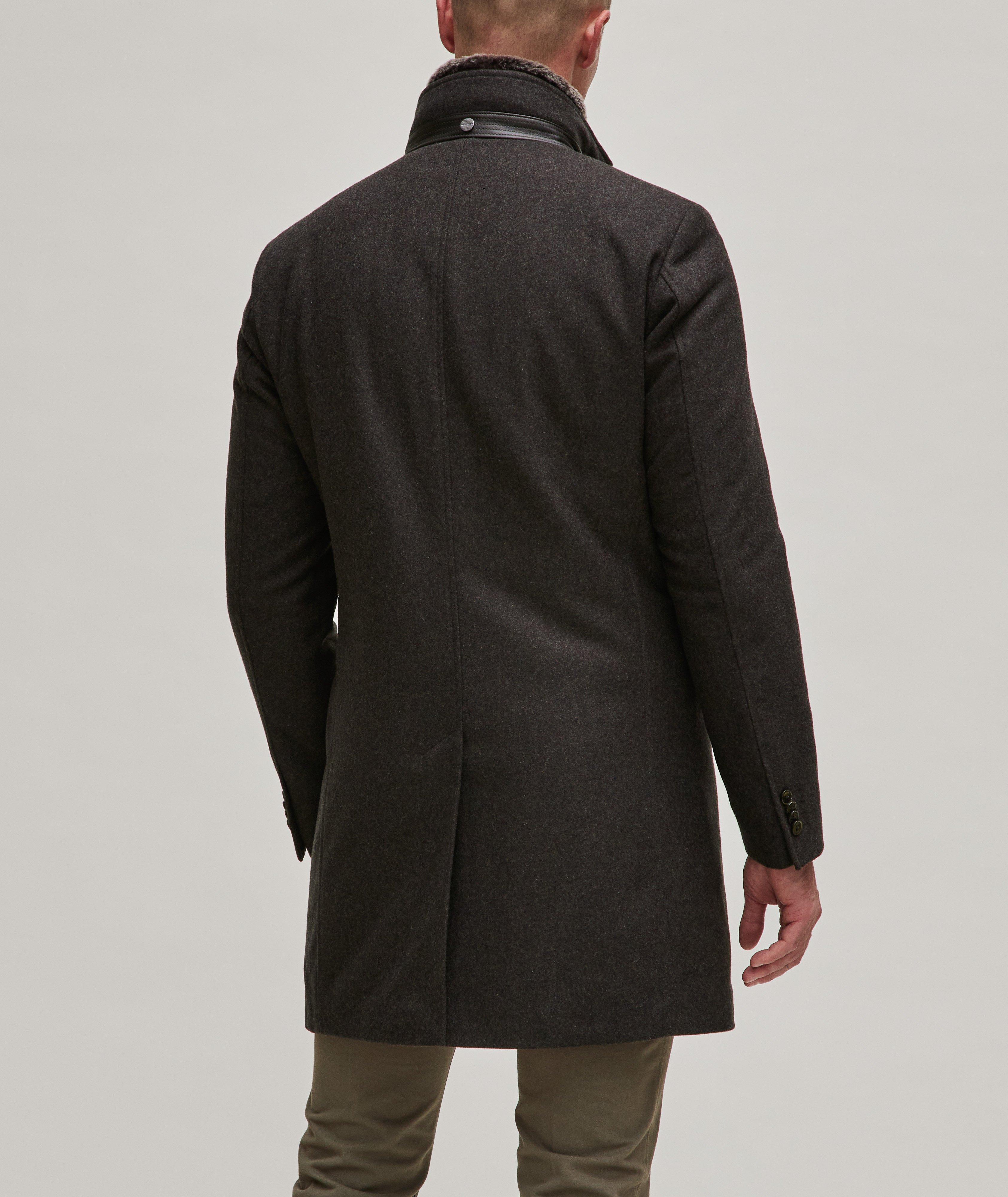 Wool-Blend Removable Bib Coat image 2